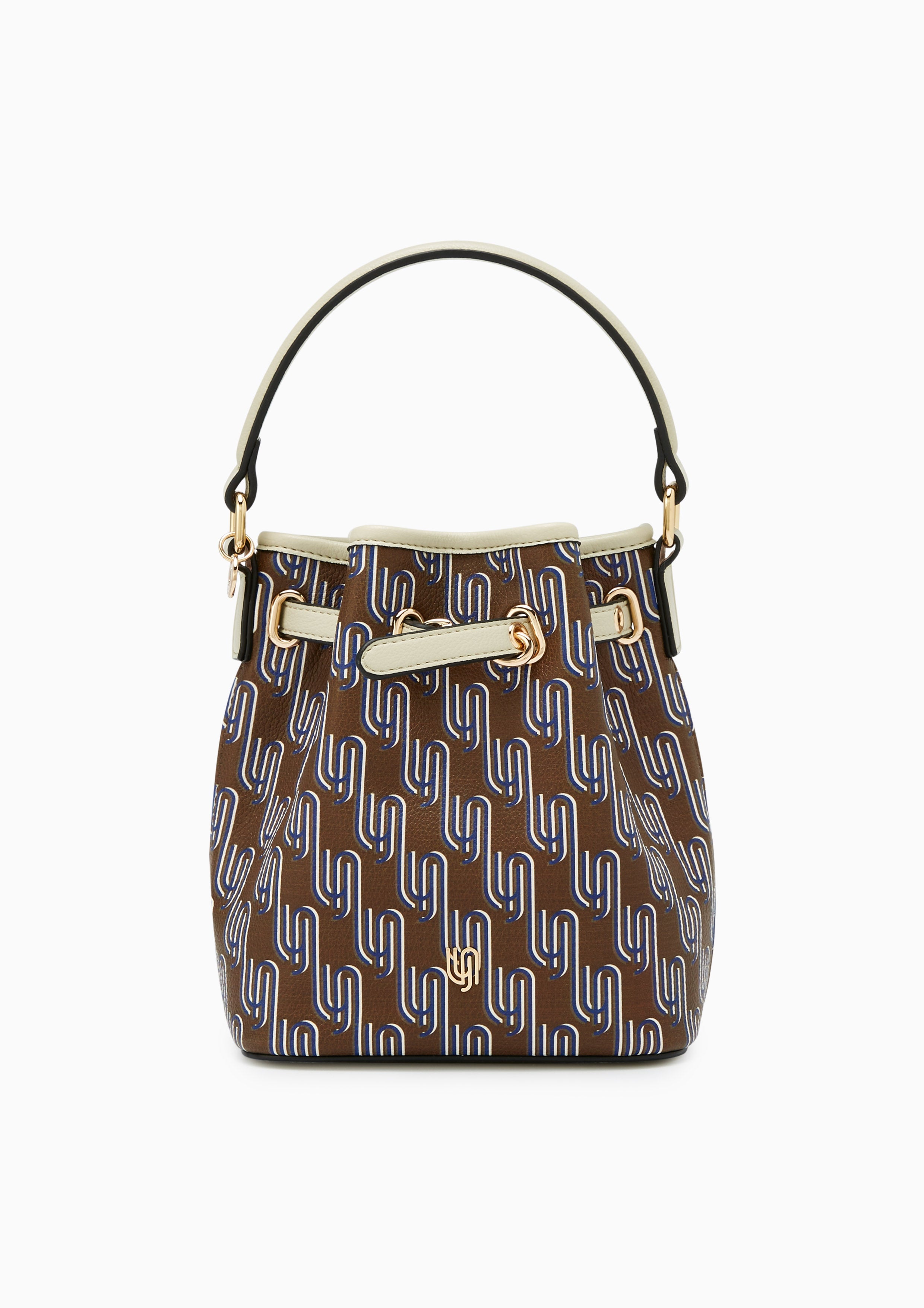 Noel Mini Bucket Bag - Dark Printed Brown