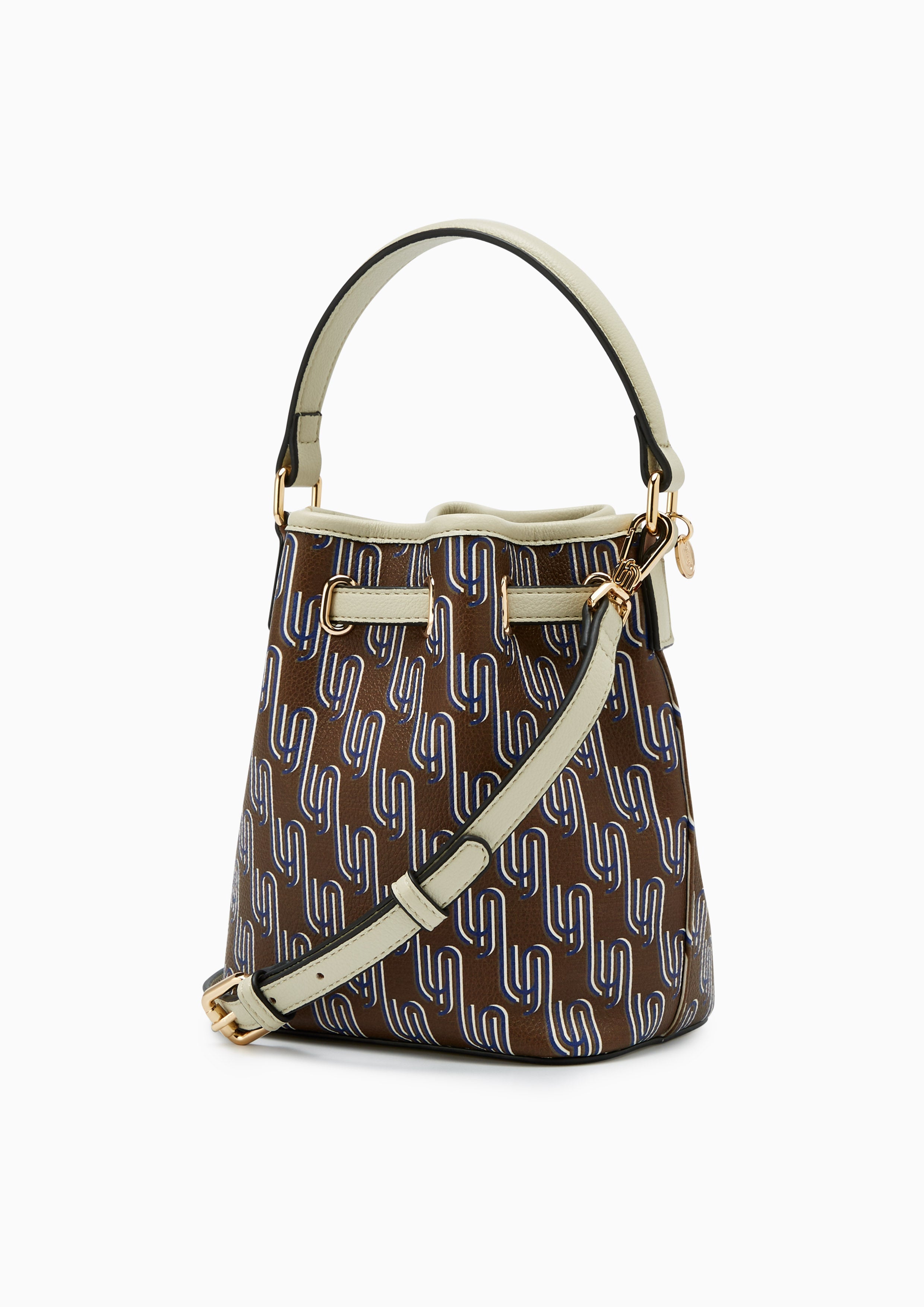 Noel Mini Bucket Bag - Dark Printed Brown