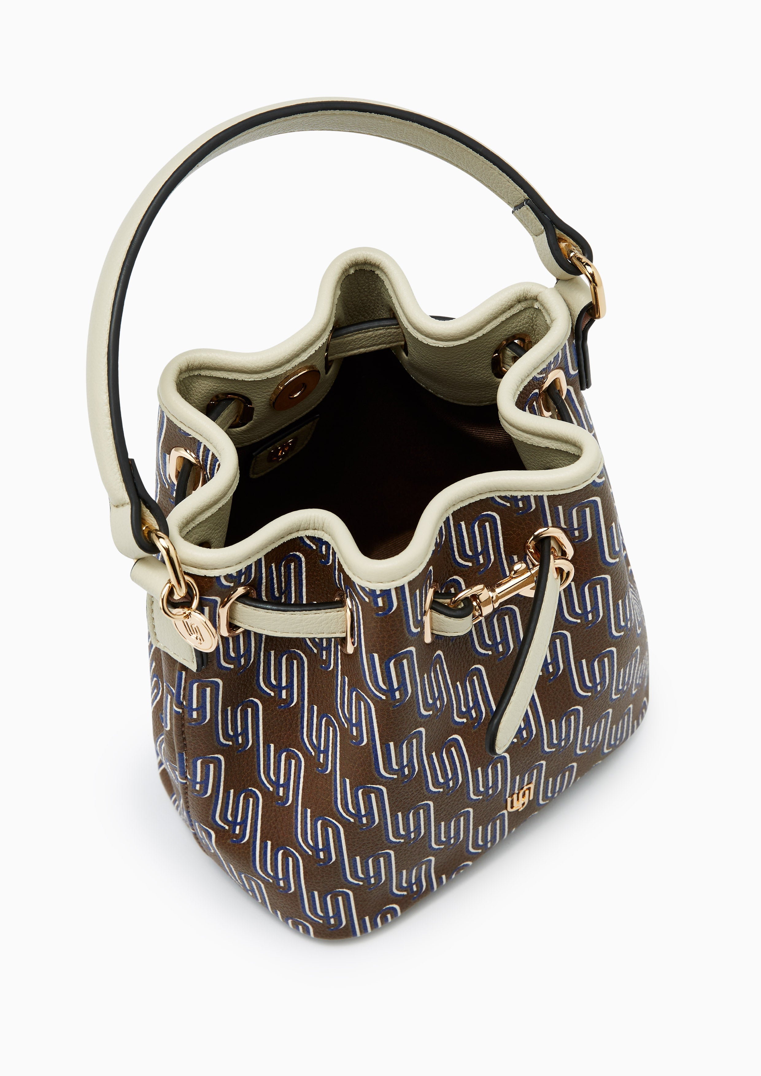 Noel Mini Bucket Bag - Dark Printed Brown