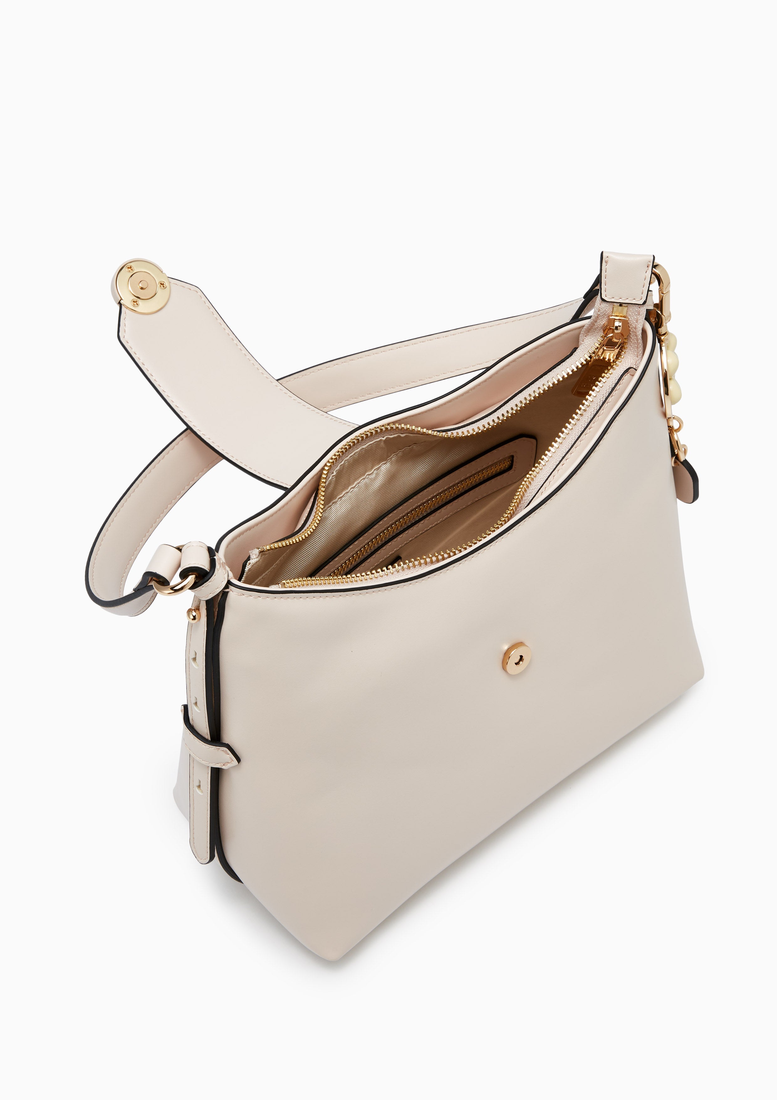 Adria M Shoulder Bag - Light Beige