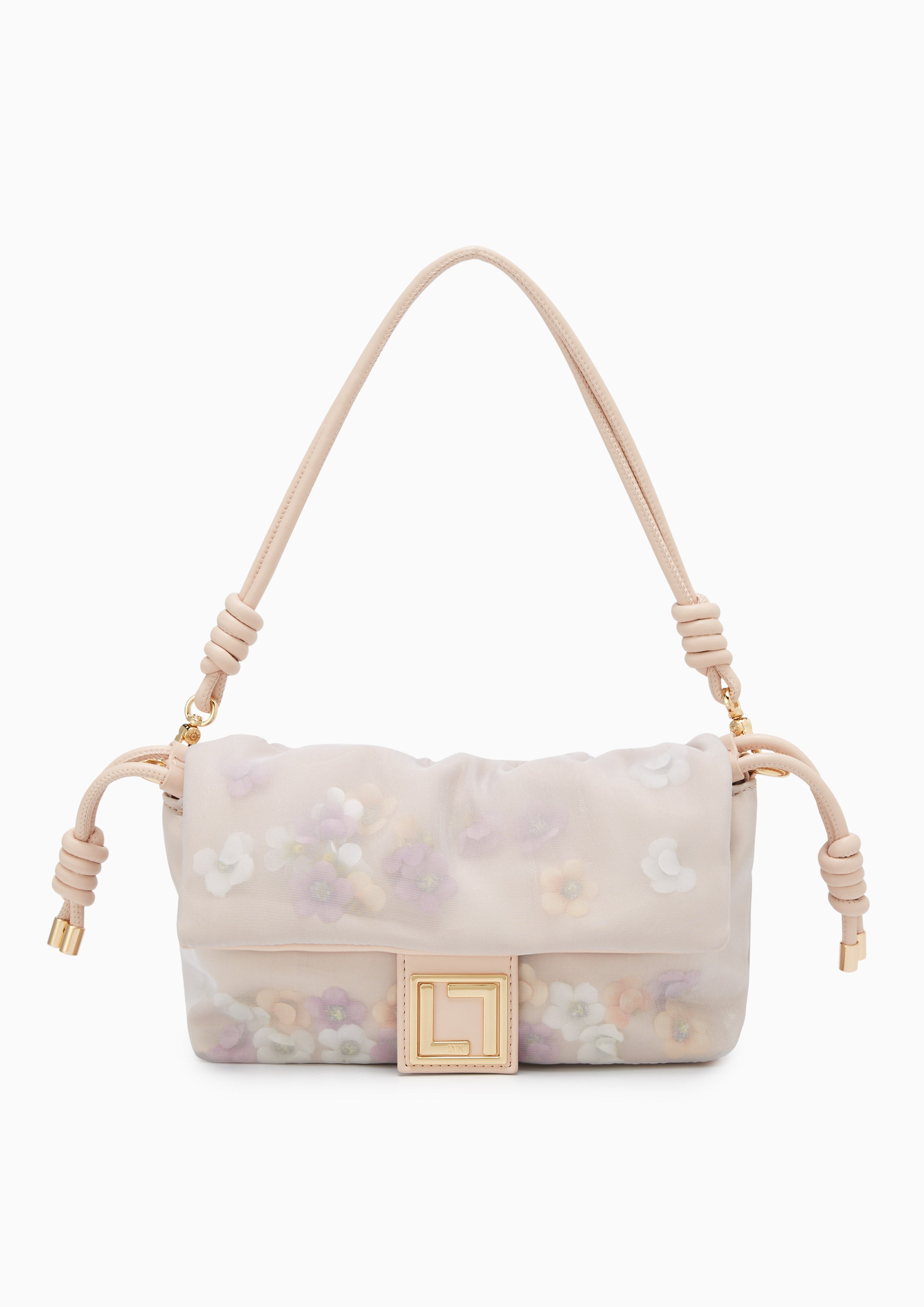 Abigo Chiffon Crossbody Bag - Pink