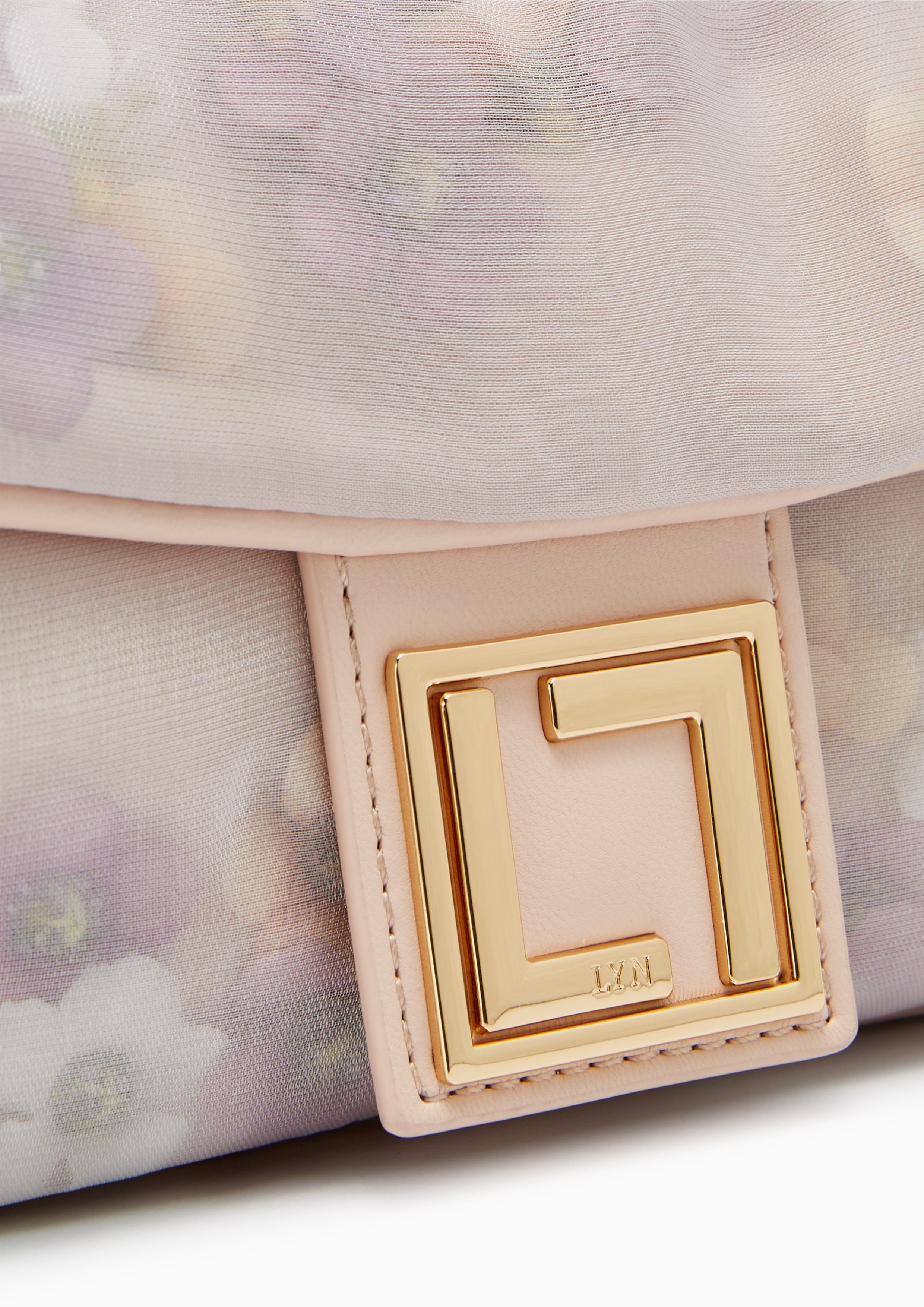 Abigo Chiffon Crossbody Bag - Pink