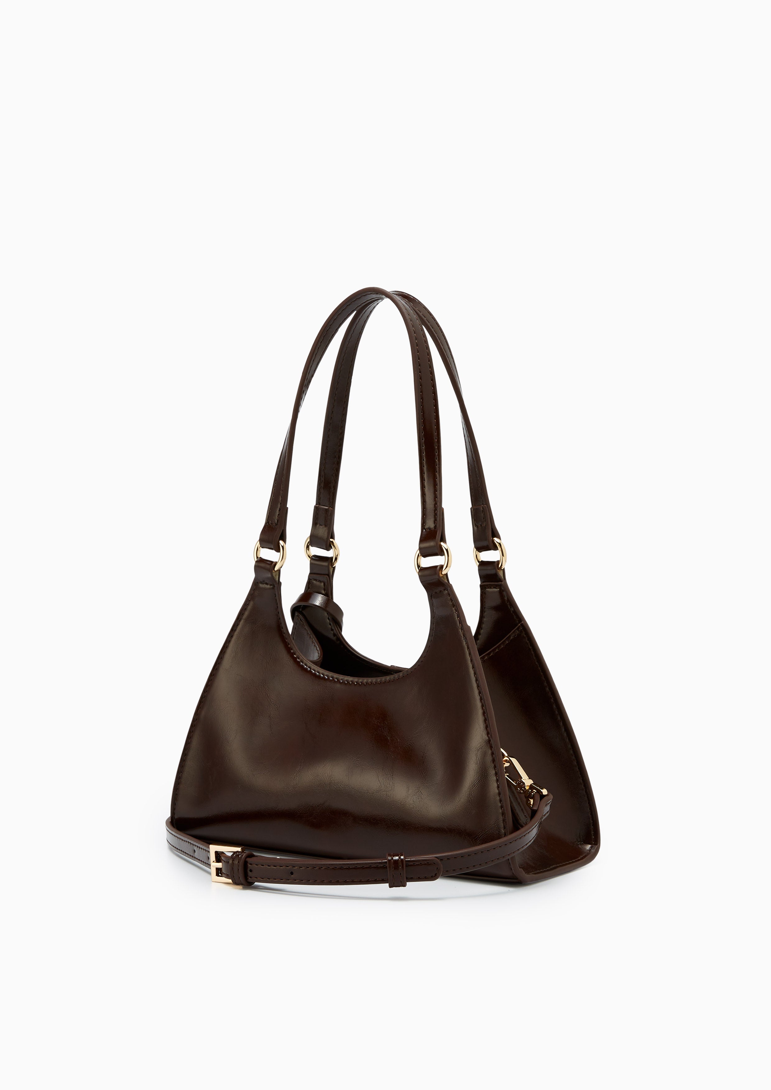 Imiko M Shoulder Bag - Dark Brown