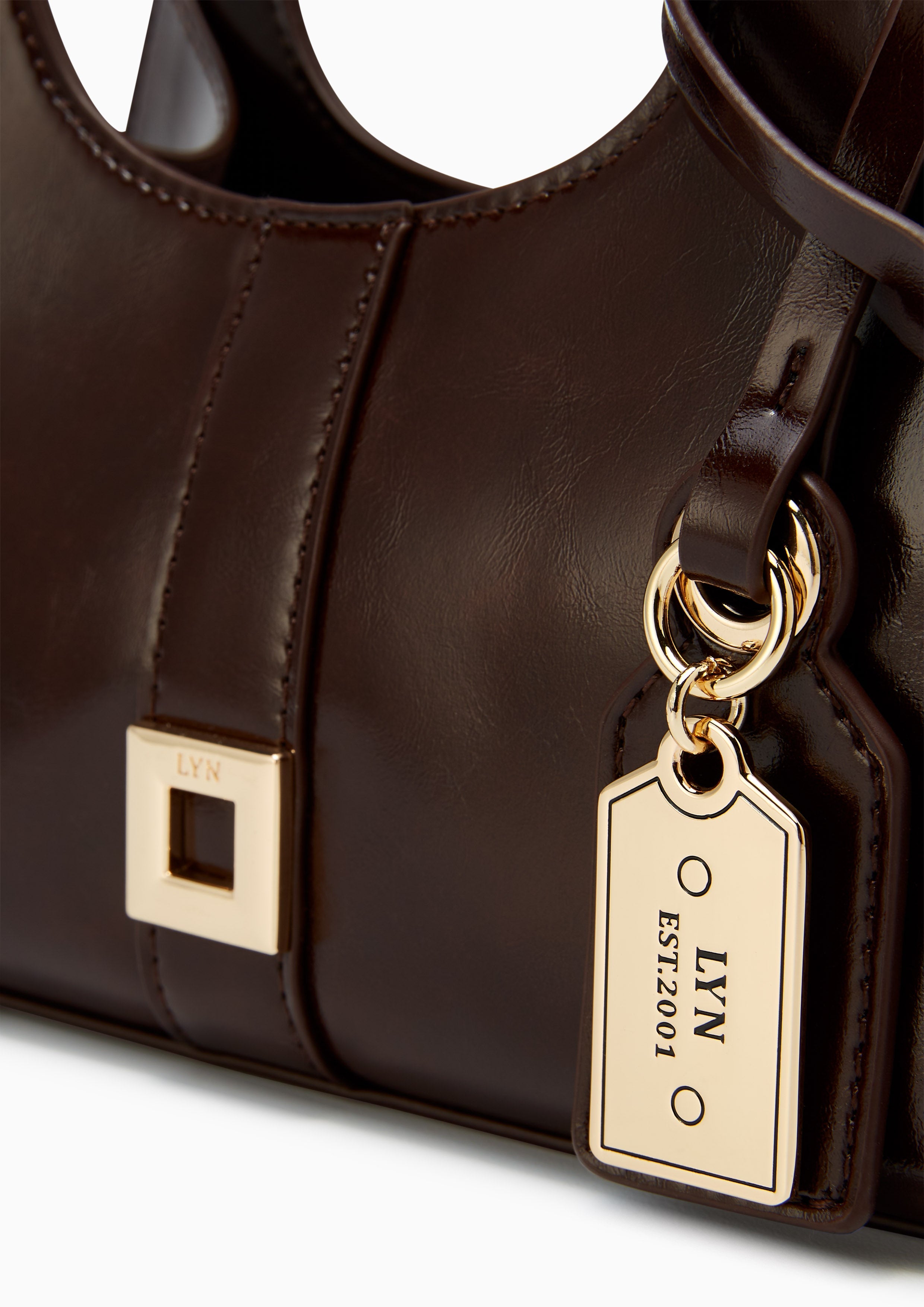 Imiko M Shoulder Bag - Dark Brown