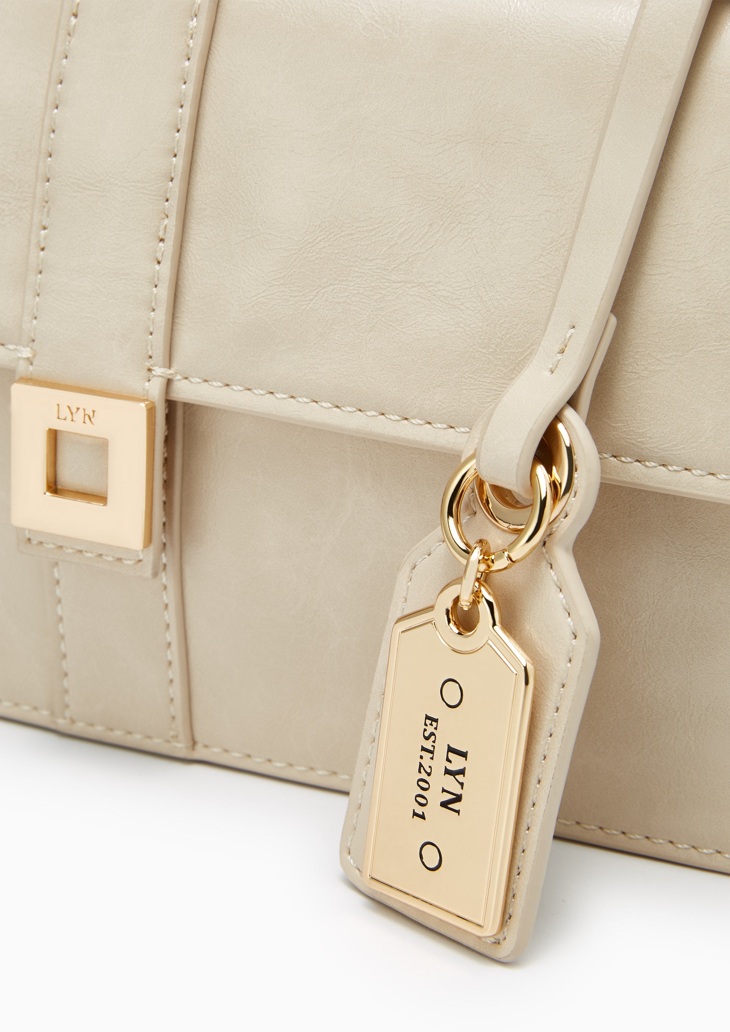 Imiko L Shoulder Bag - Light Beige