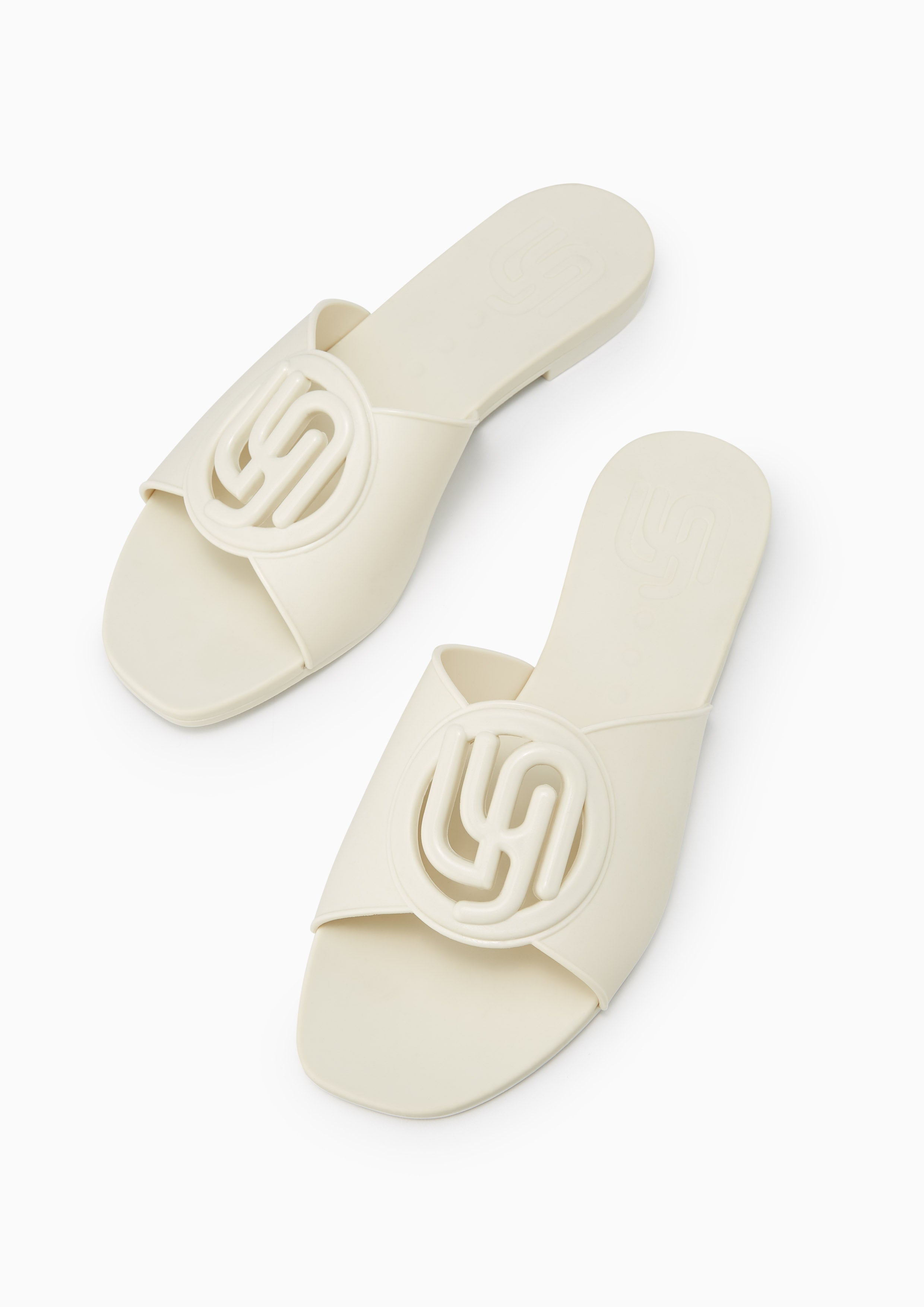 Josie Jelly Flats And Sandals - Ivory
