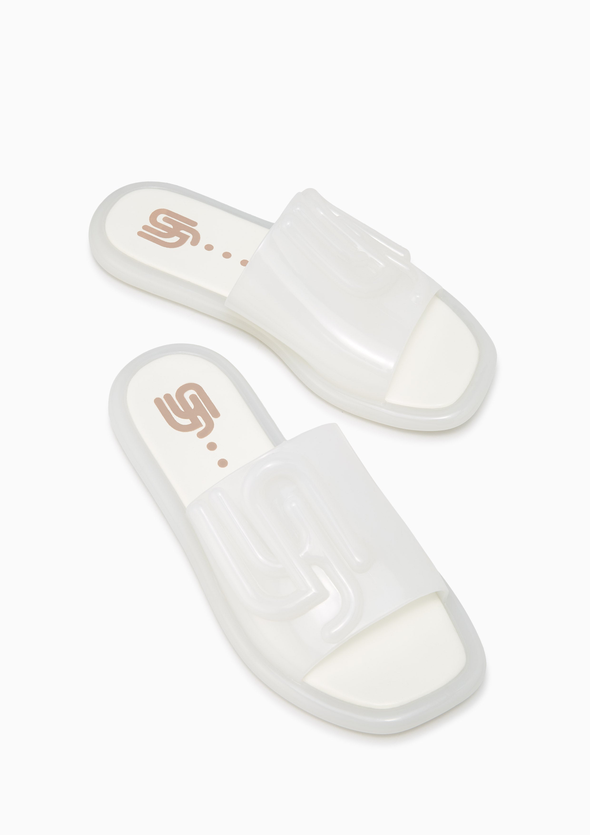 Jilly Jelly Flats And Sandals - White