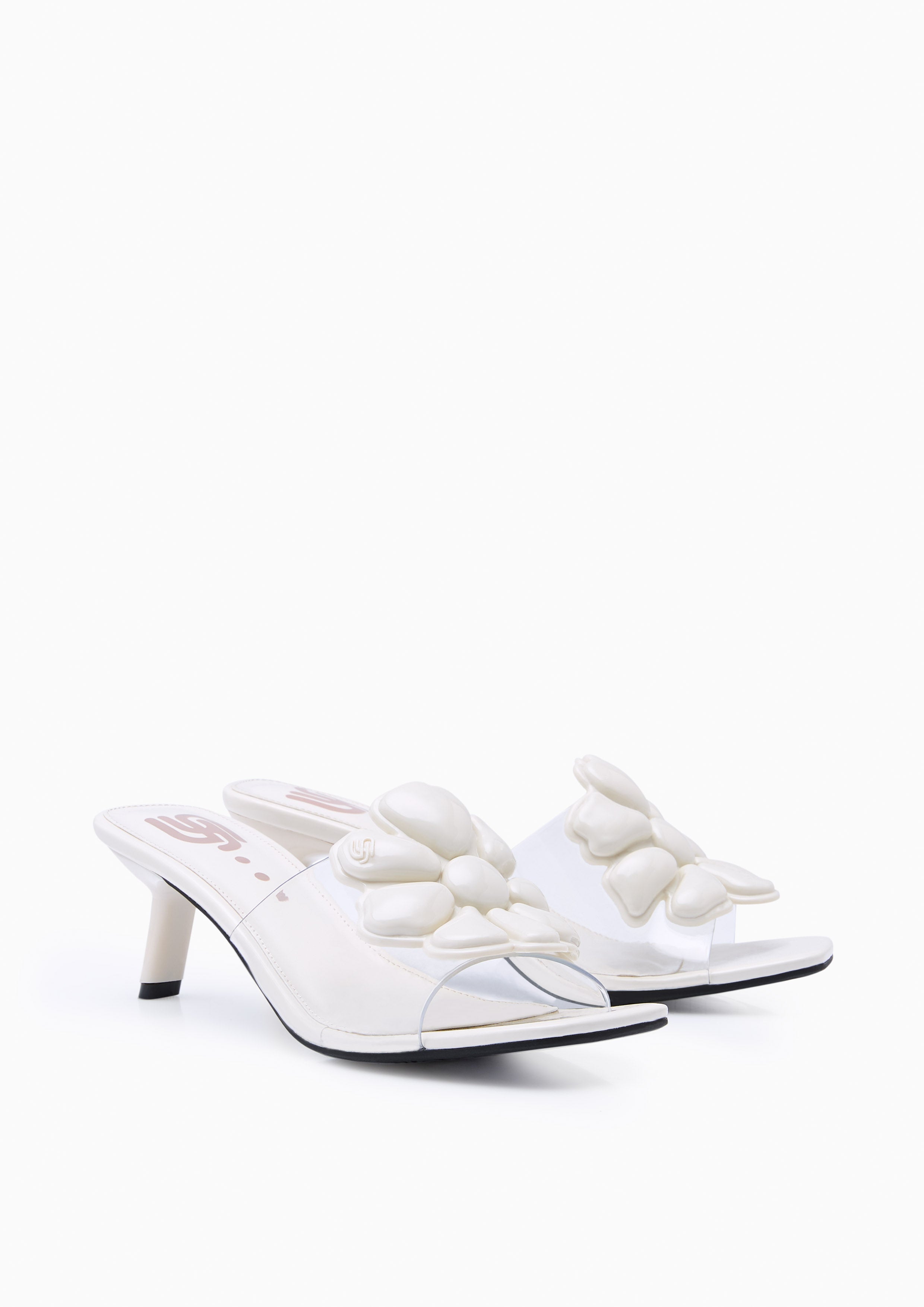 Jasmine Jelly Flats And Sandals - Ivory
