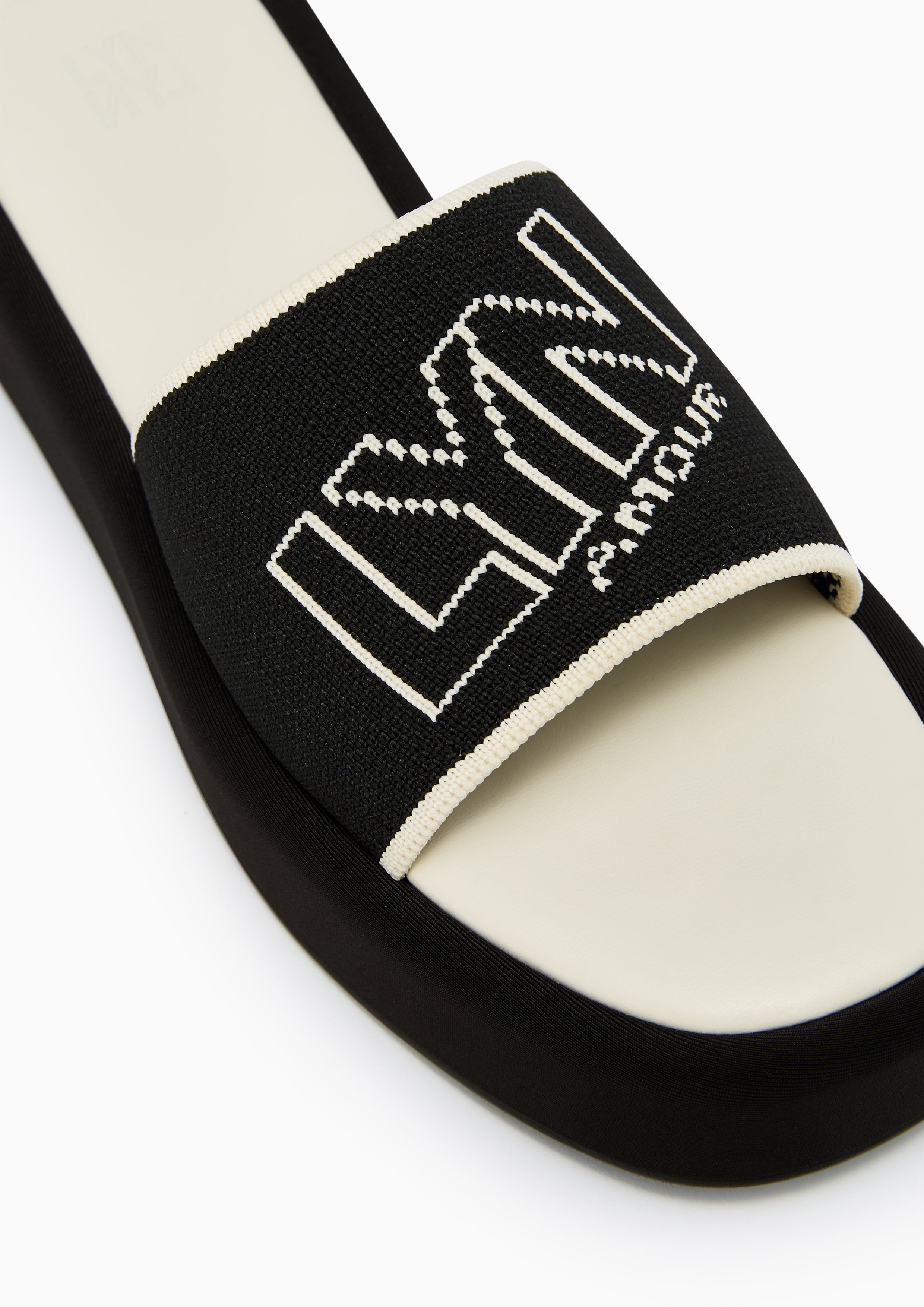 Sky Platform Flats And Sandals - Black Variation 2
