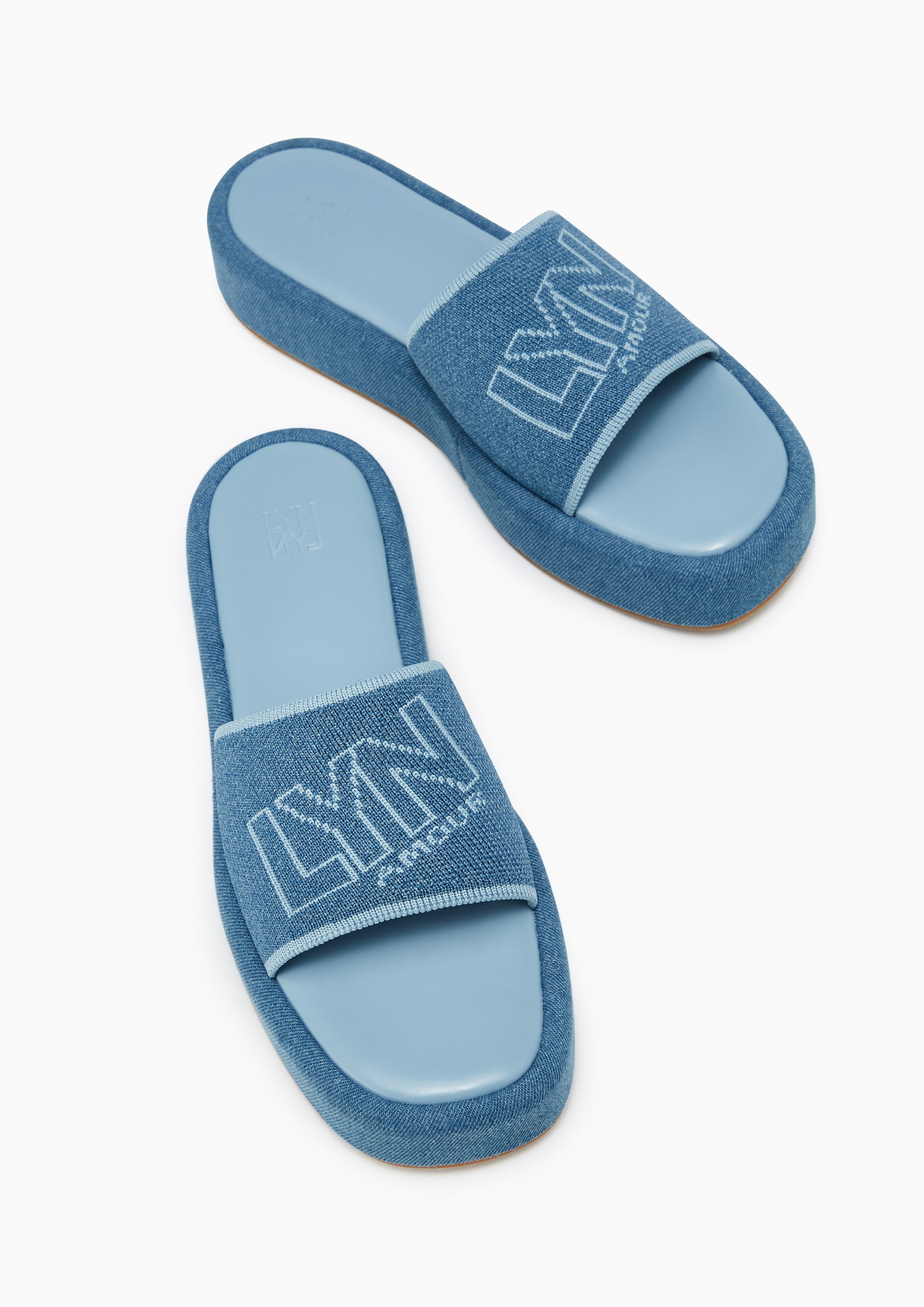 Sky Platform Flats And Sandals - Blue Variation 2