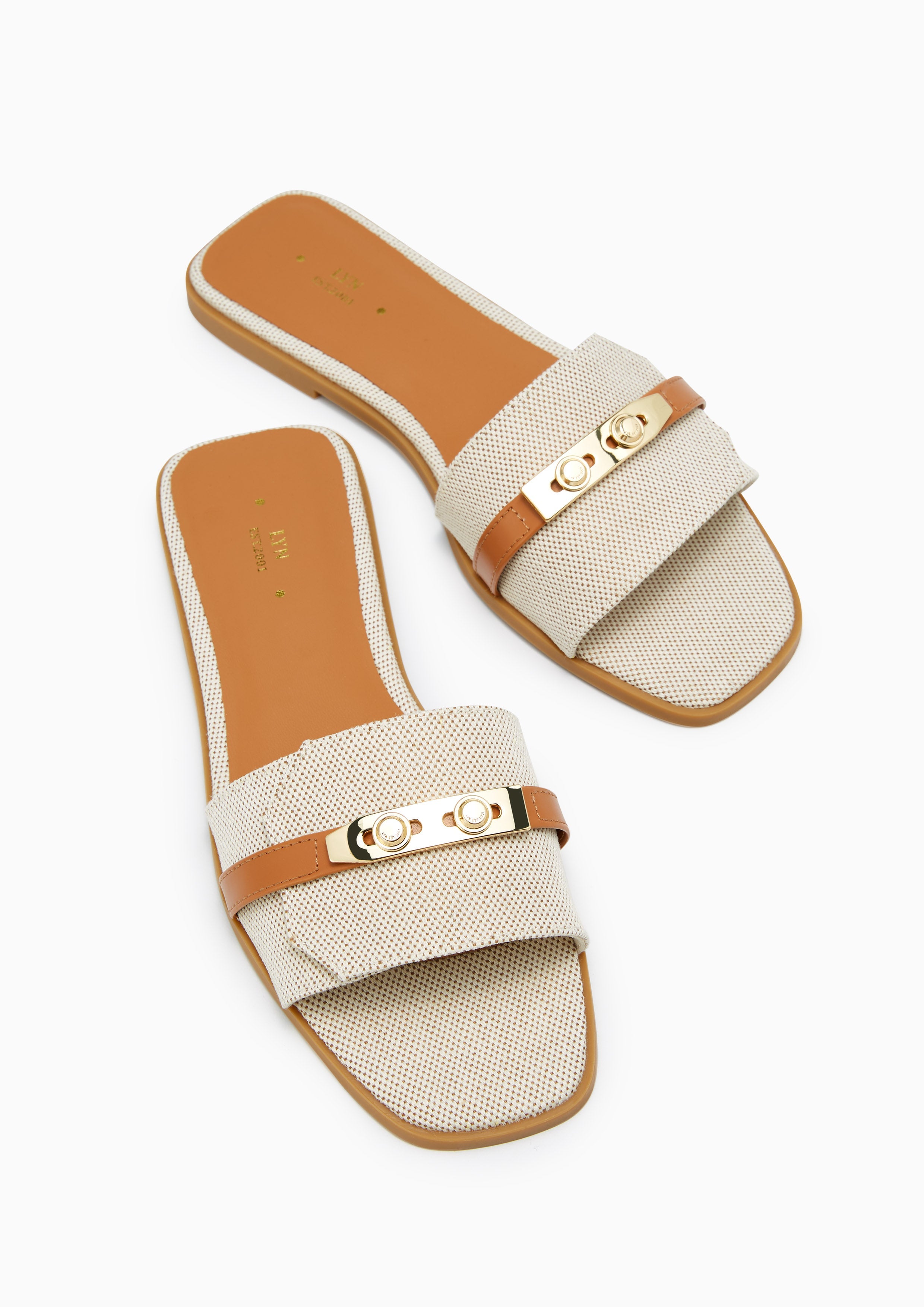 Master Kanvas Flats And Sandals - Brown