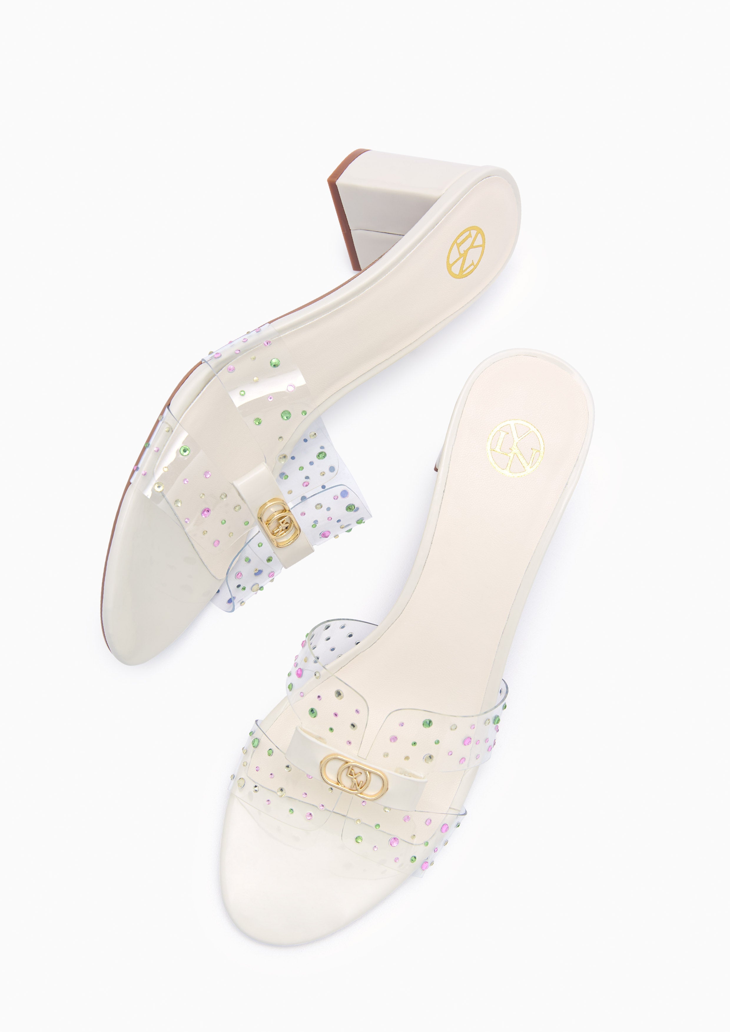 Hey Mid Playful Flats And Sandals - Ivory
