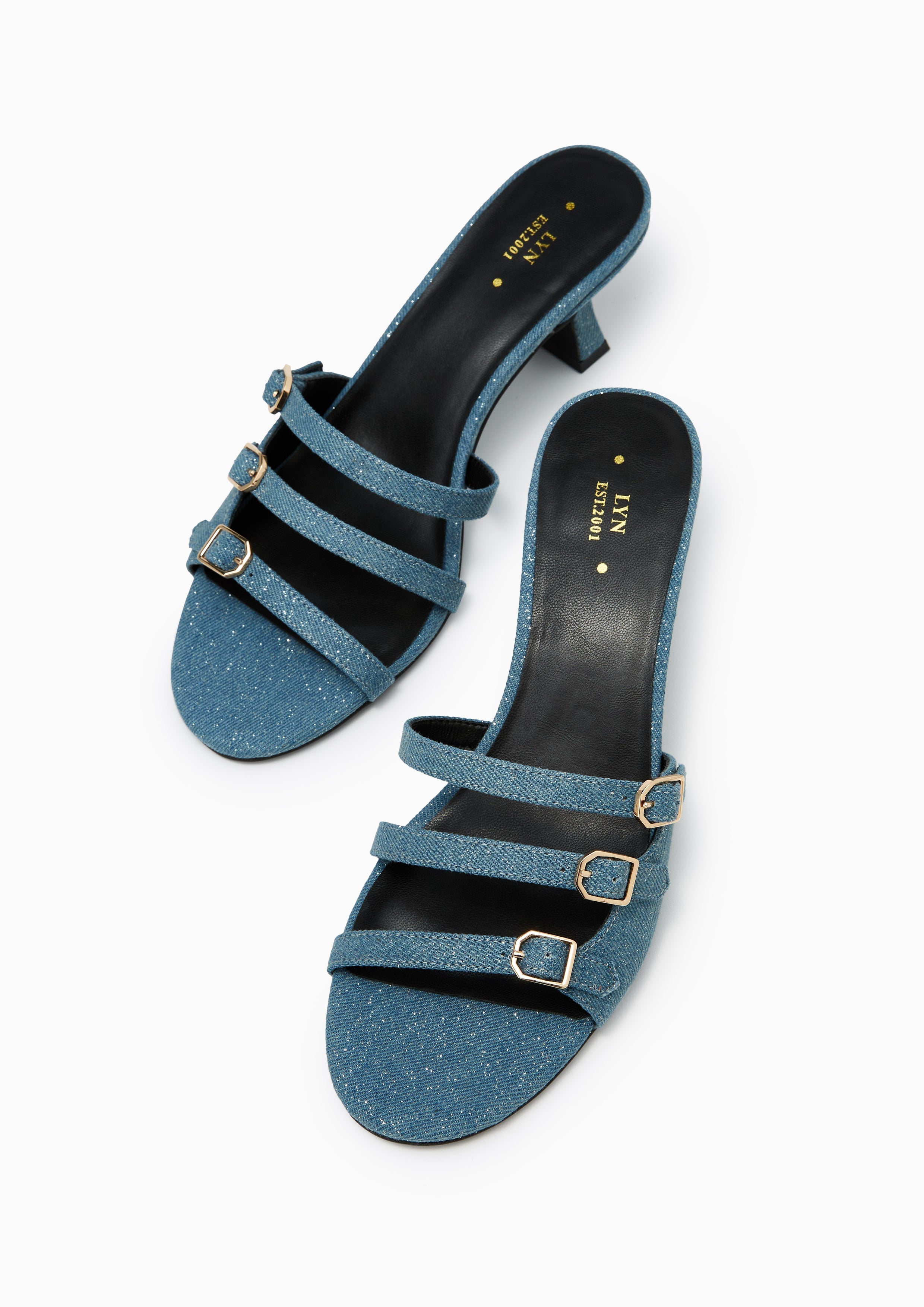 Caden Denim Flats And Sandals - Blue Variation 2