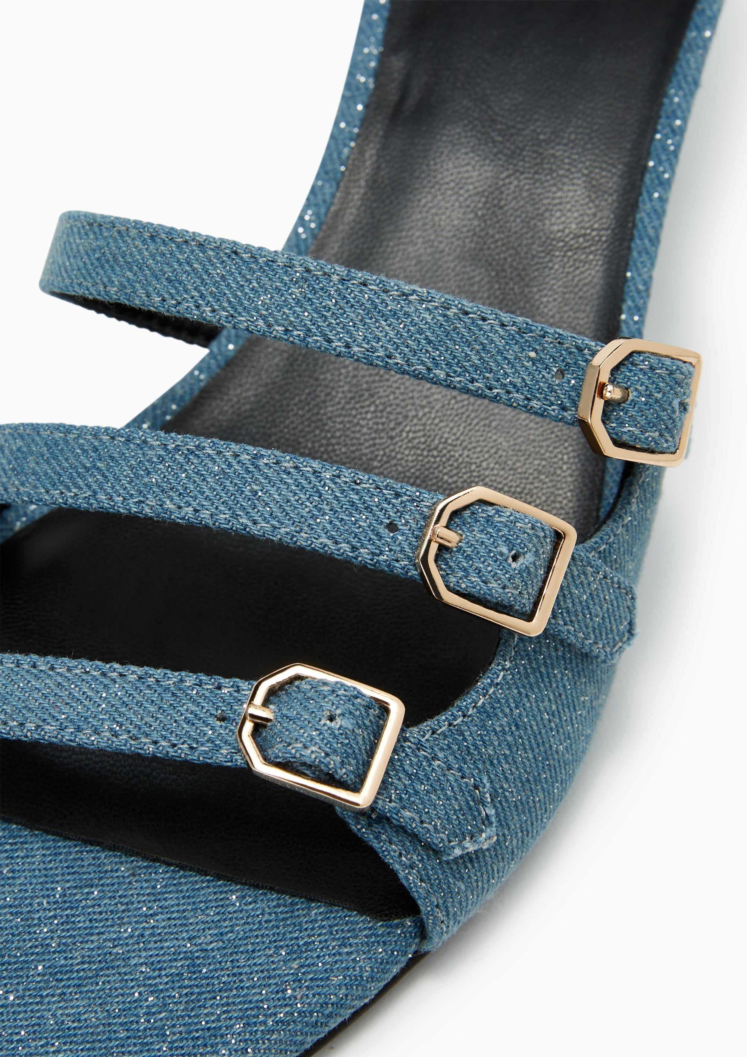 Caden Denim Flats And Sandals - Blue Variation 2