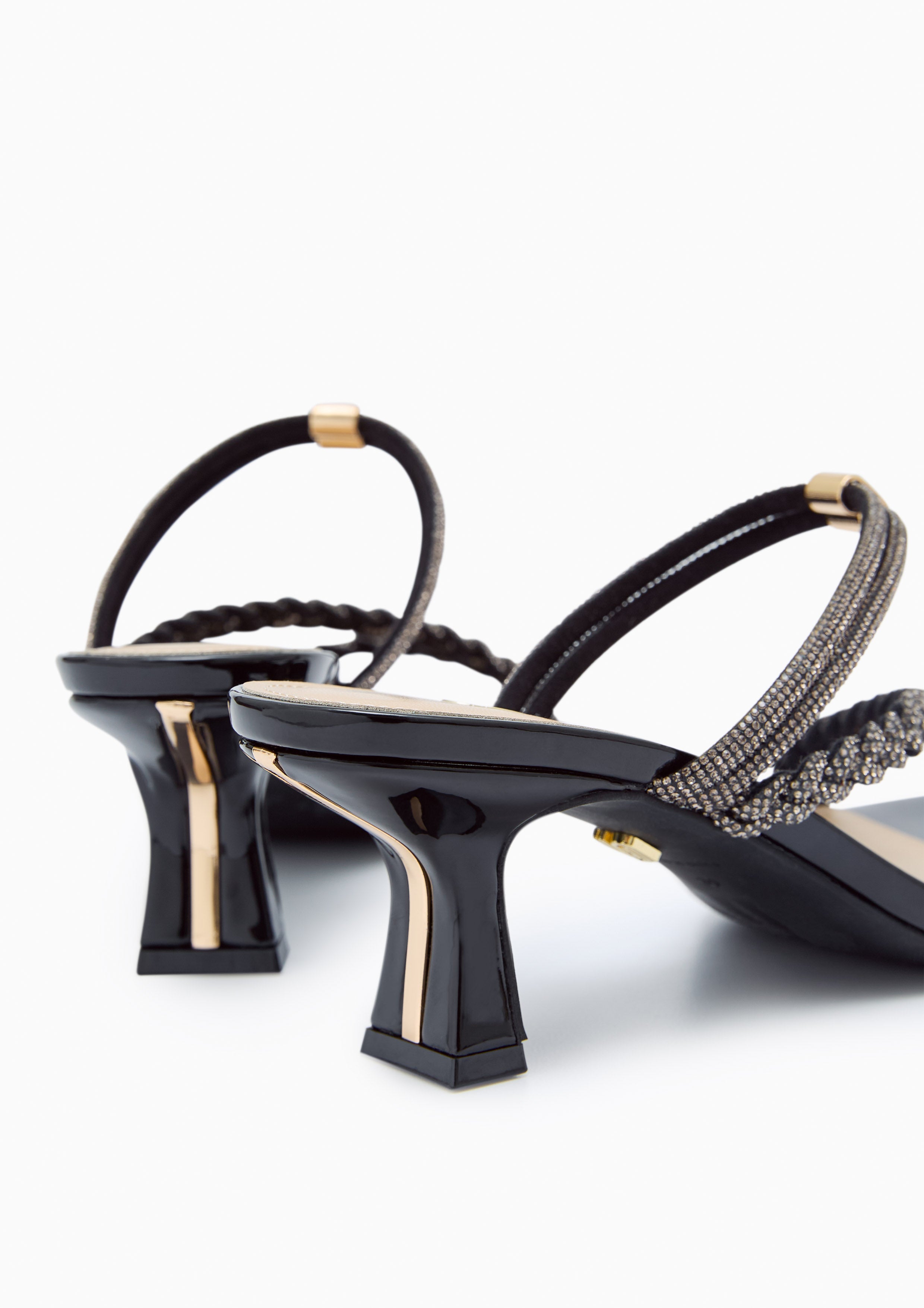 Promise Tiny Infinite Flats And Sandals - Black