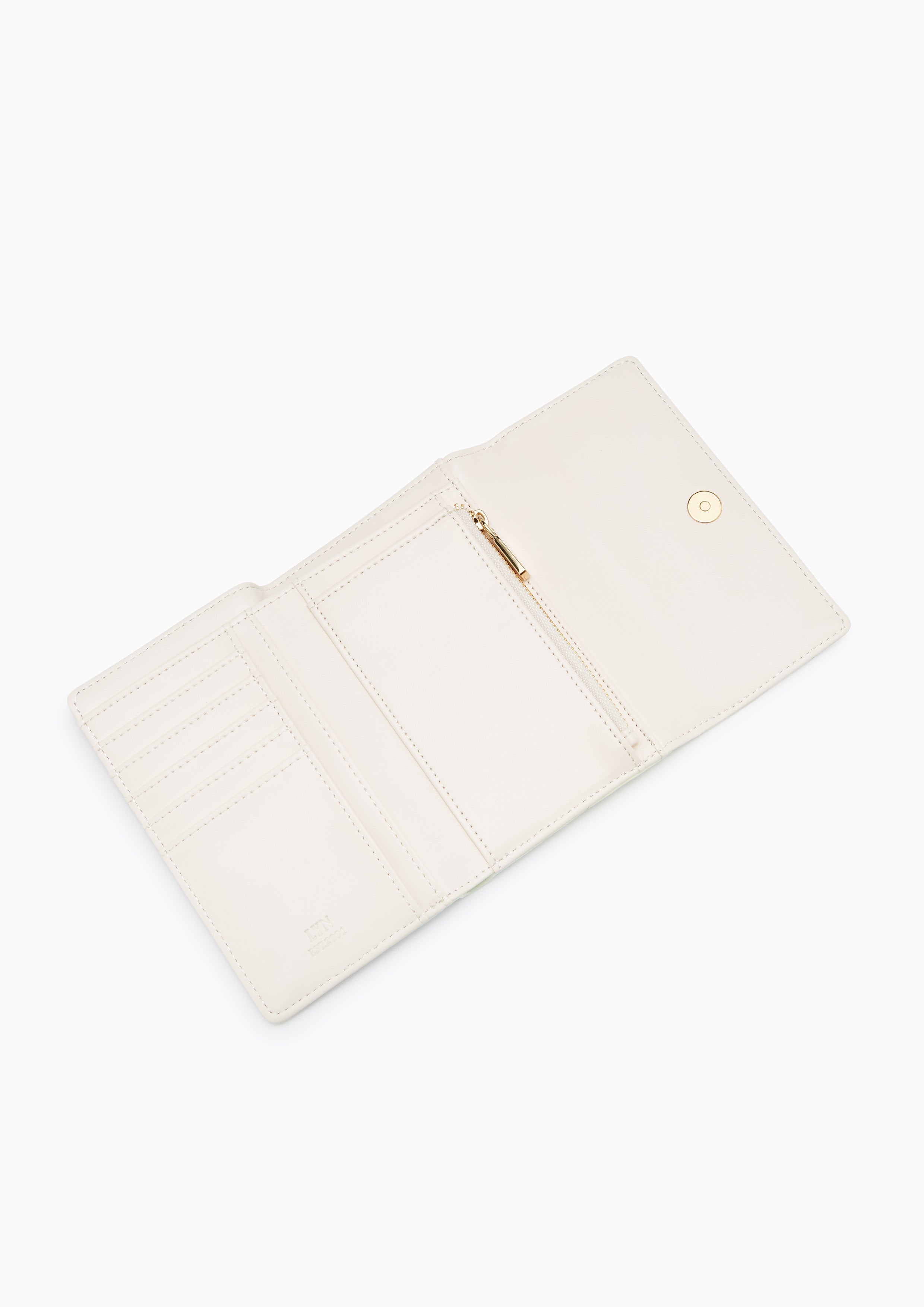 Jaylen Short Wallet - Printed White