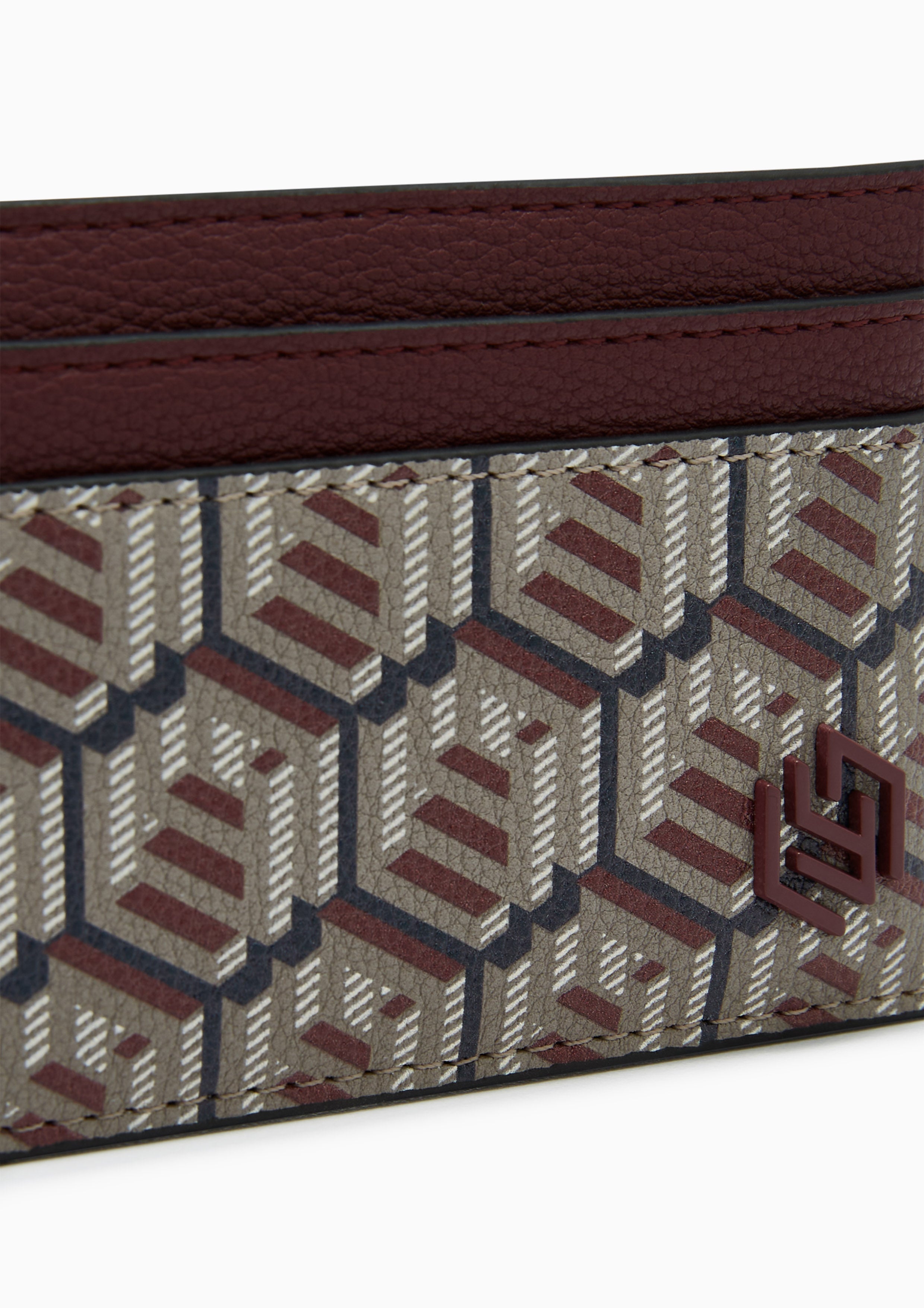 Dune Scape S Card Holder Wallet - Dark Red