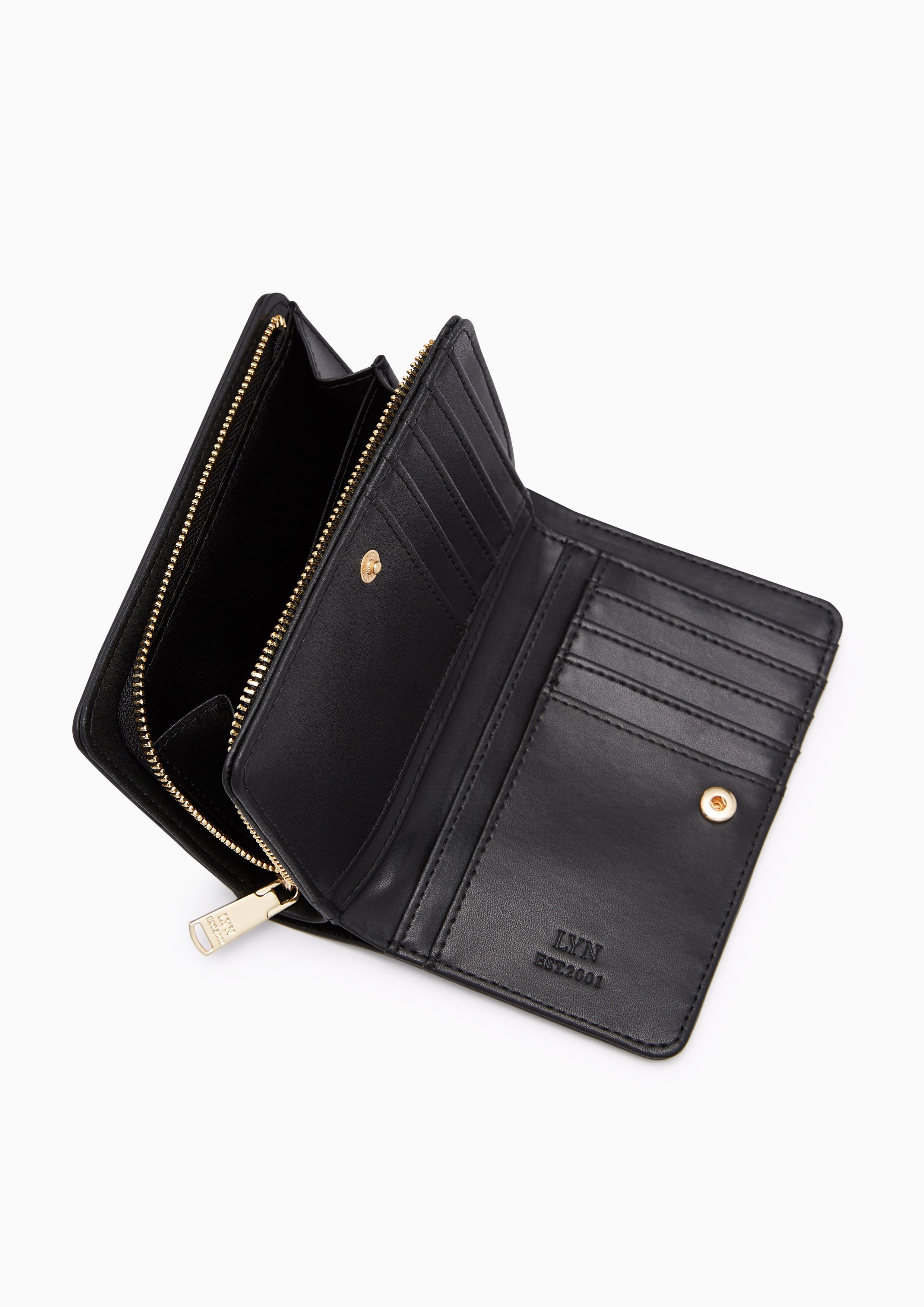 Thunder Semi Wallet - Black