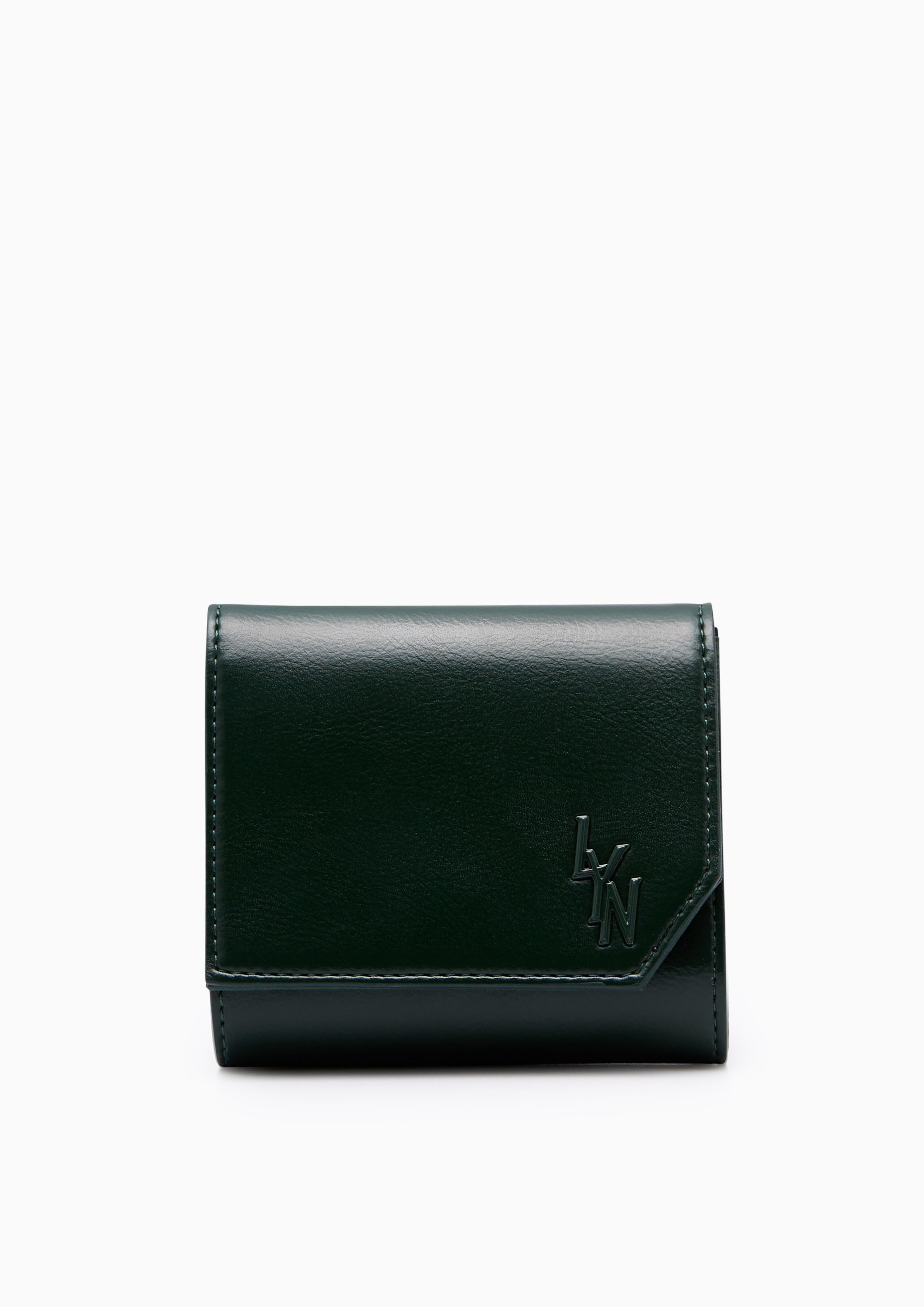 Thunder Flap Wallet On Chain - Dark Green
