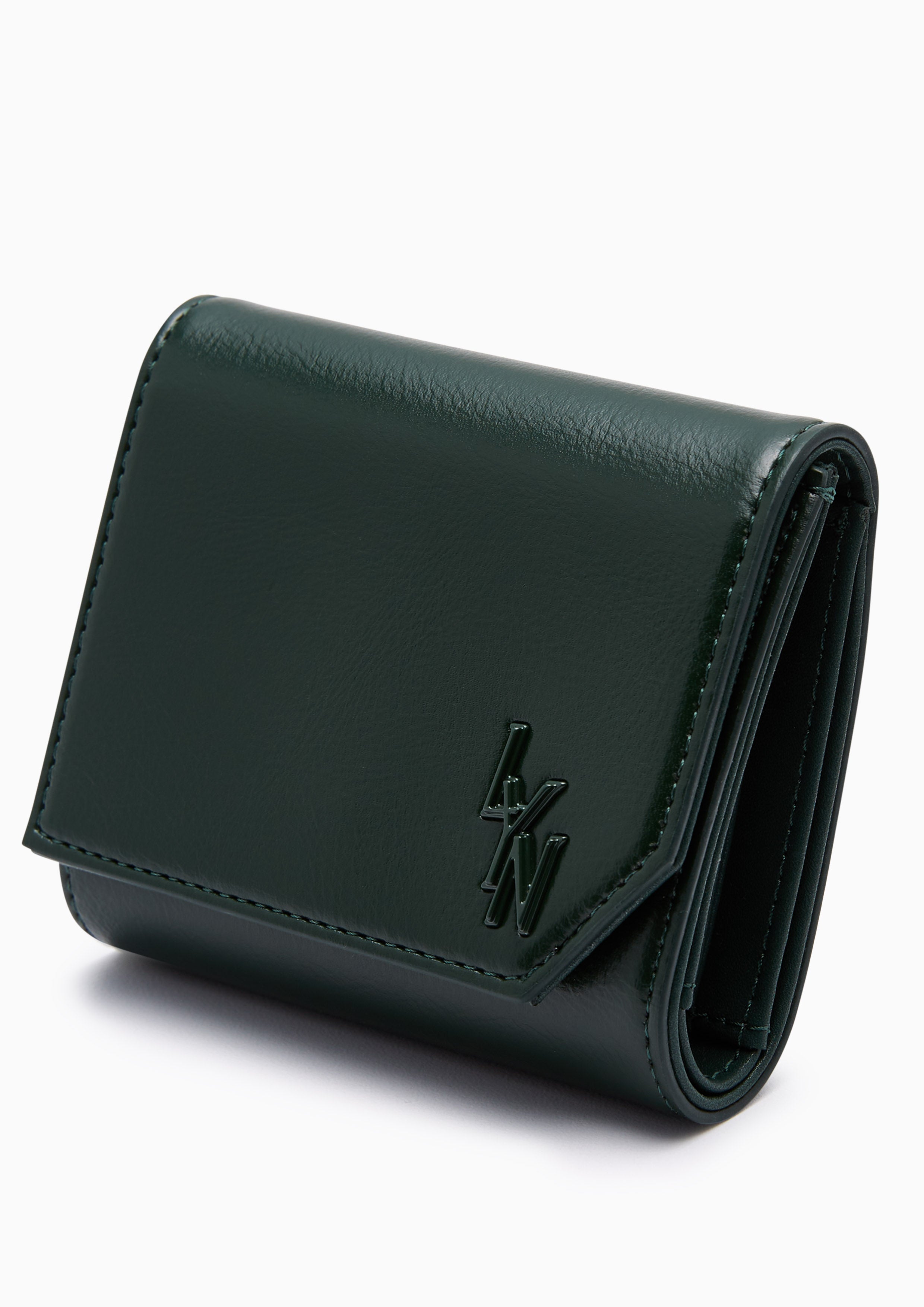 Thunder Flap Wallet On Chain - Dark Green