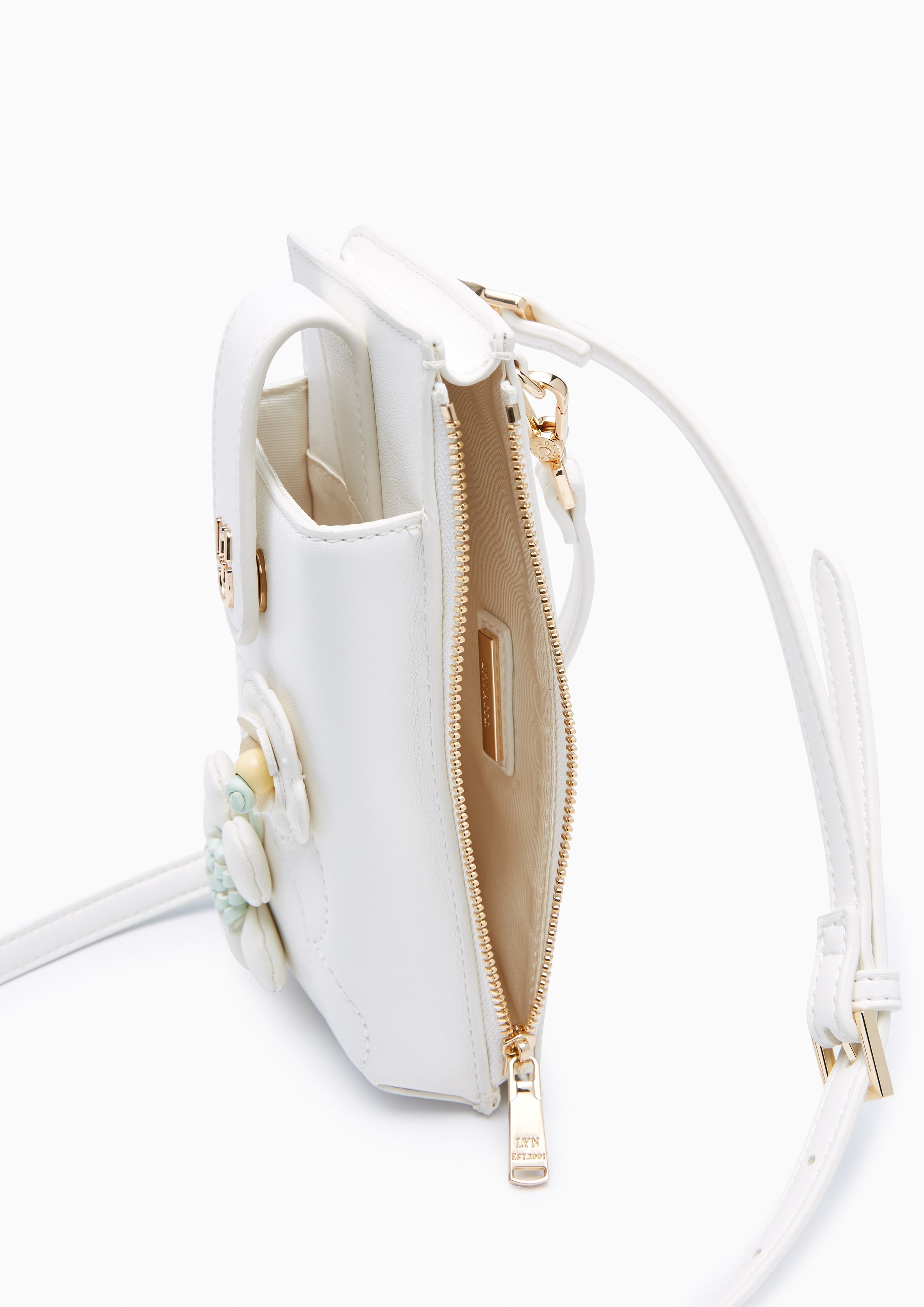 Sanna Mobile Sling Wallet - Ivory
