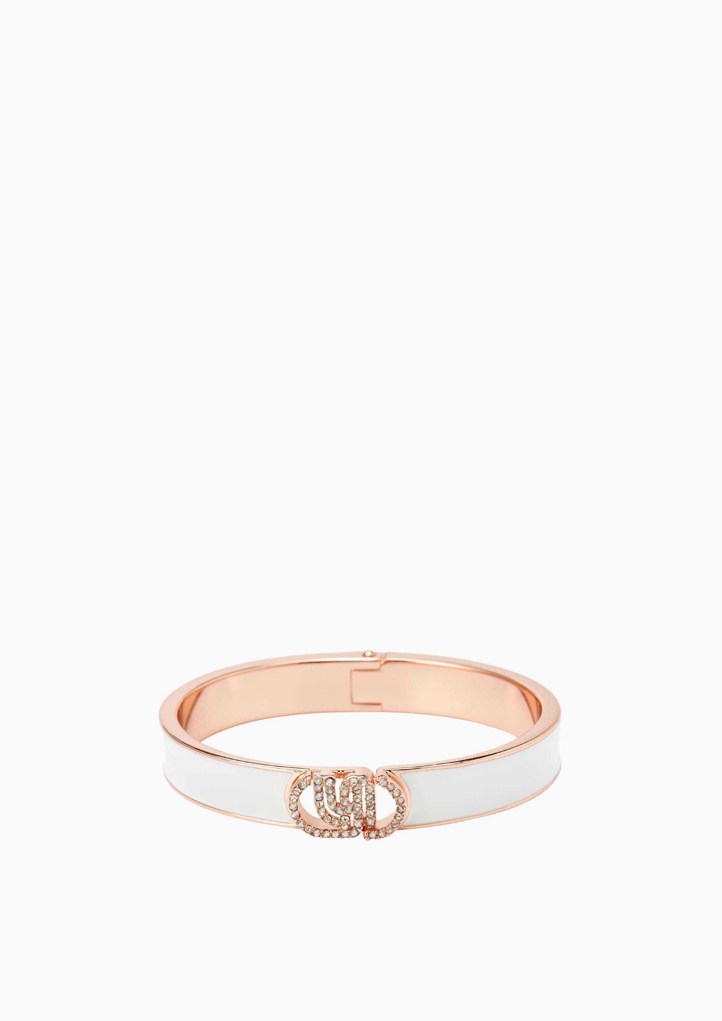 Nadia Bangle Bracelet - White