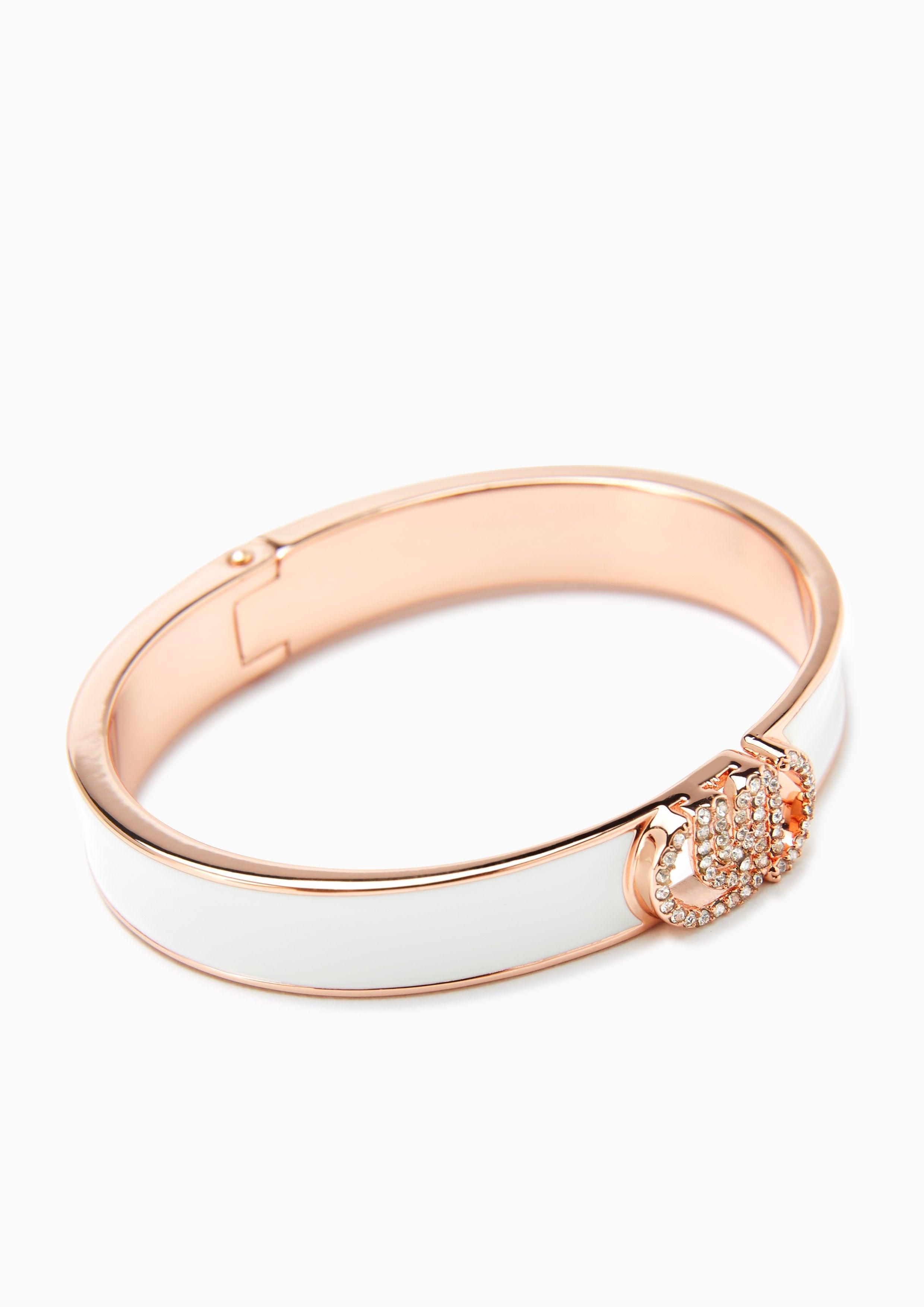 Nadia Bangle Bracelet - White