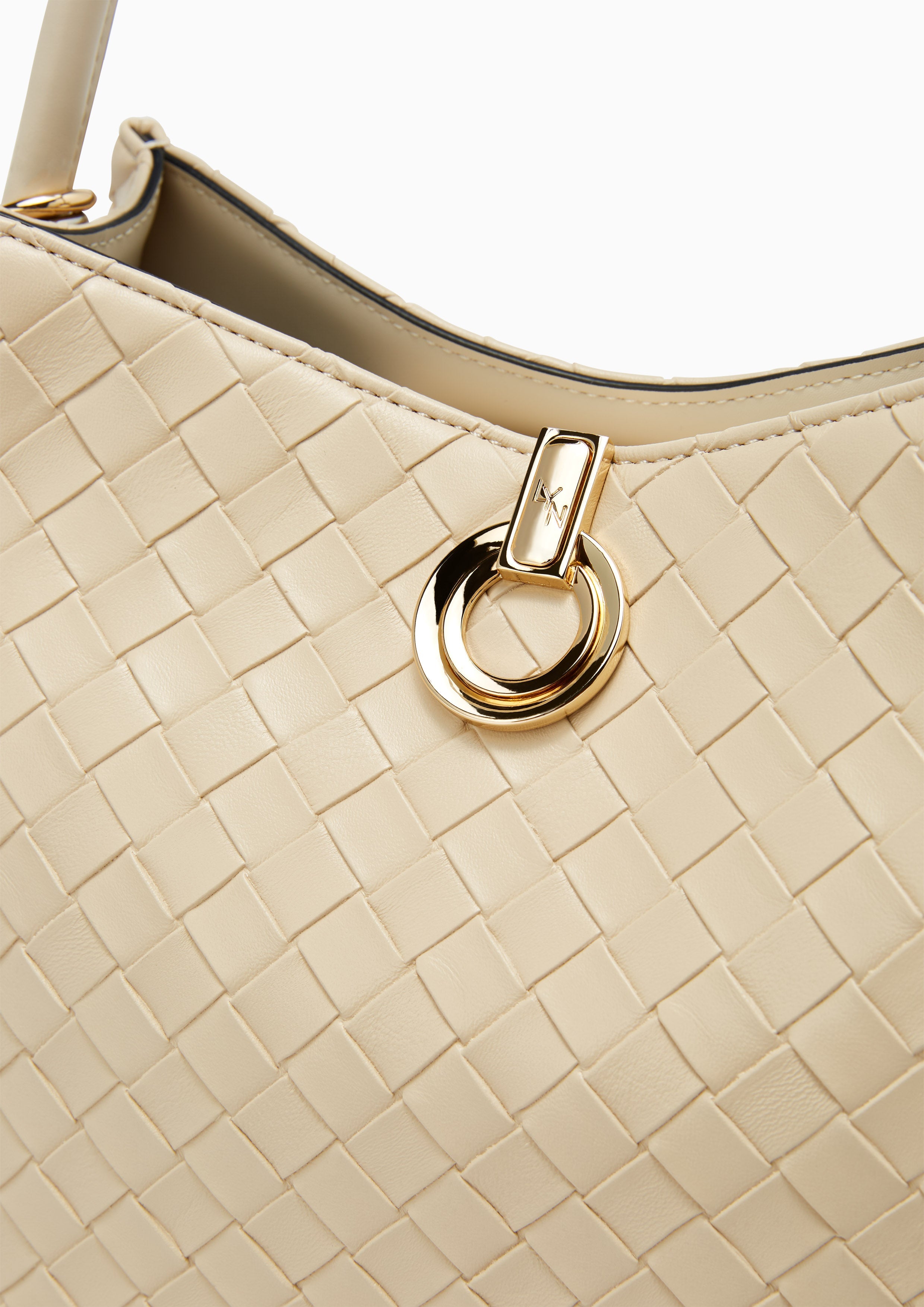 Verzo Hobo Shoulder Bag - Light Beige