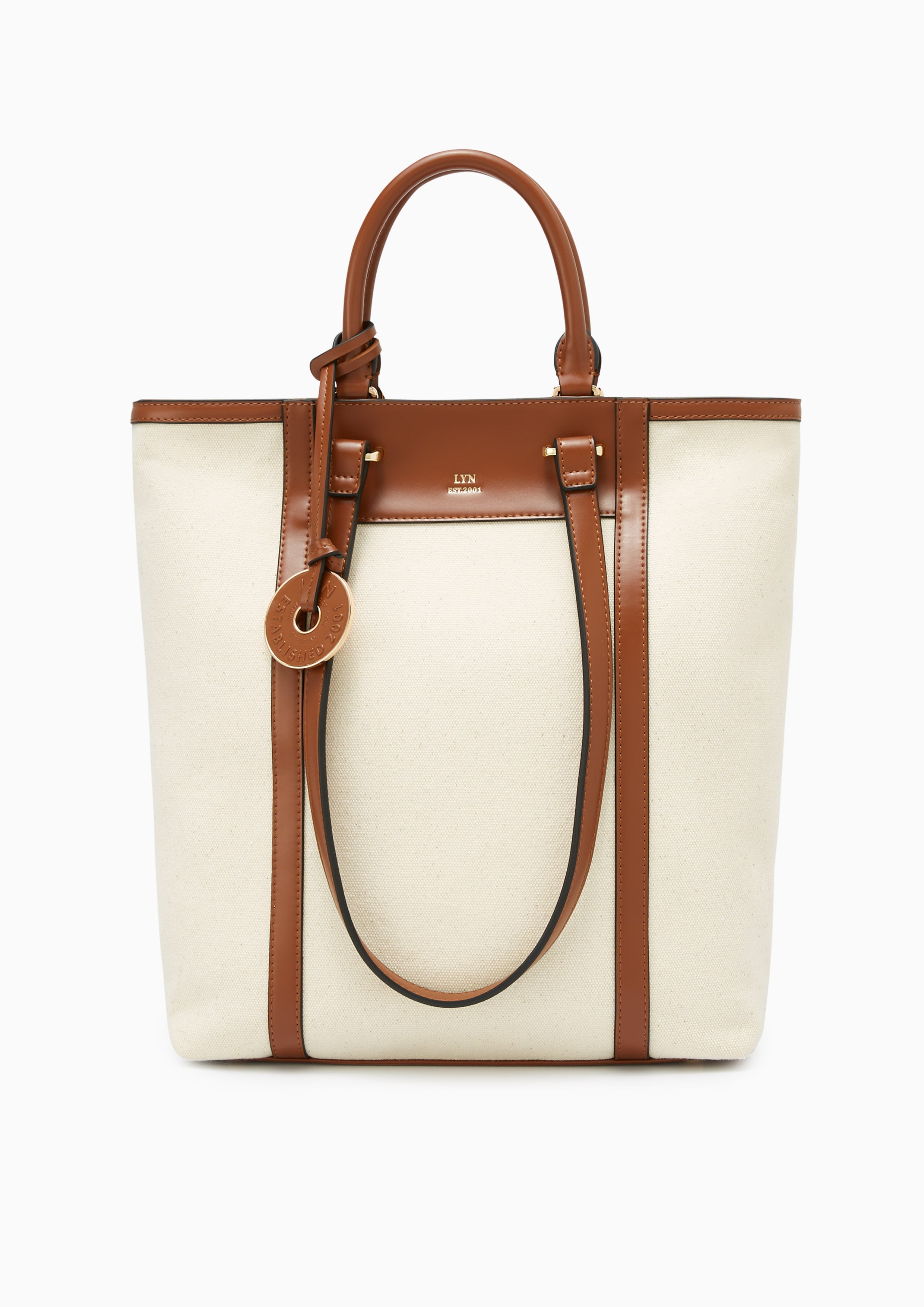 Maya L Tote Bag - Light Beige