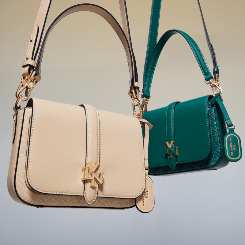 【Lyn】Jolene ショルダーバッグ ベージュ・プリント柄 Jolene Shoulder Bag Printed Beige : ร้านลินออนไลน์อย่างเป็น