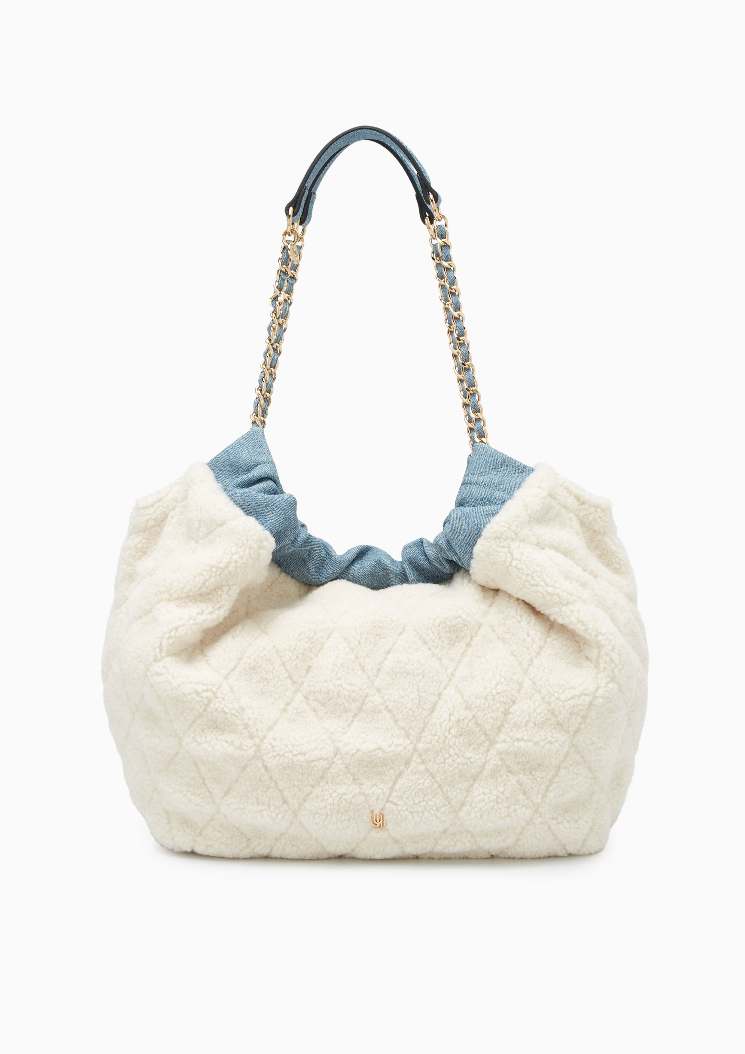 Fergie Infinite Fur Hobo Wallet - White
