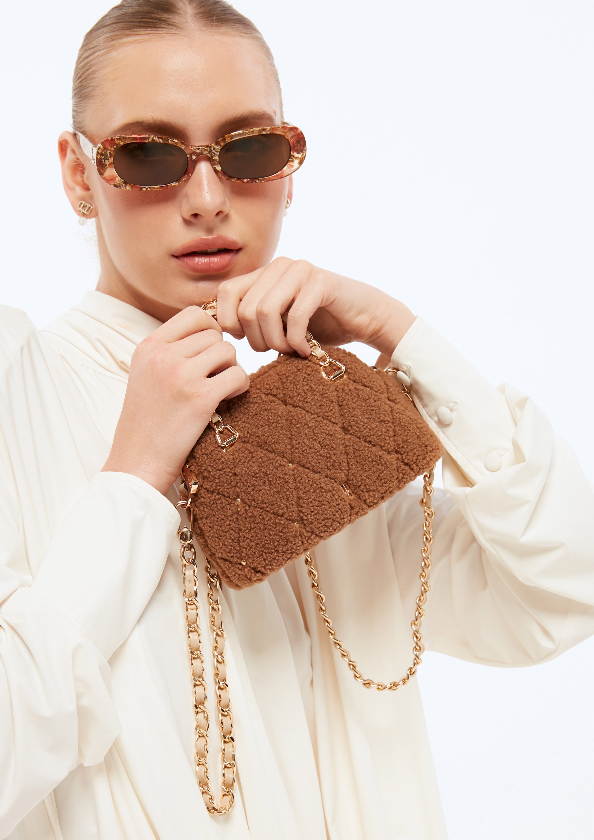 Fergie Infinite Mini Top Handbag - Beige