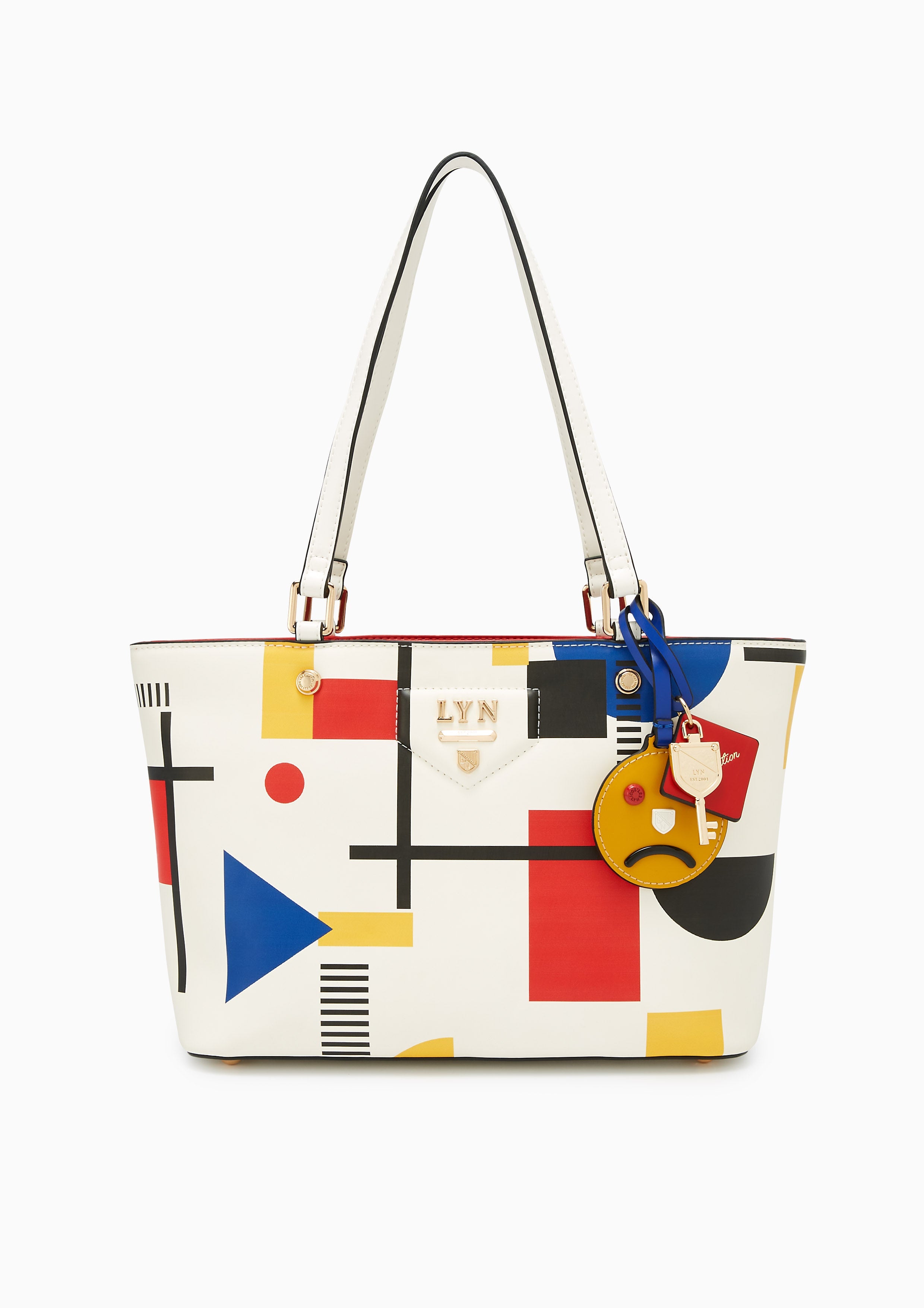 Re-Edit Bauhaus  M Tote Bag - Printed White