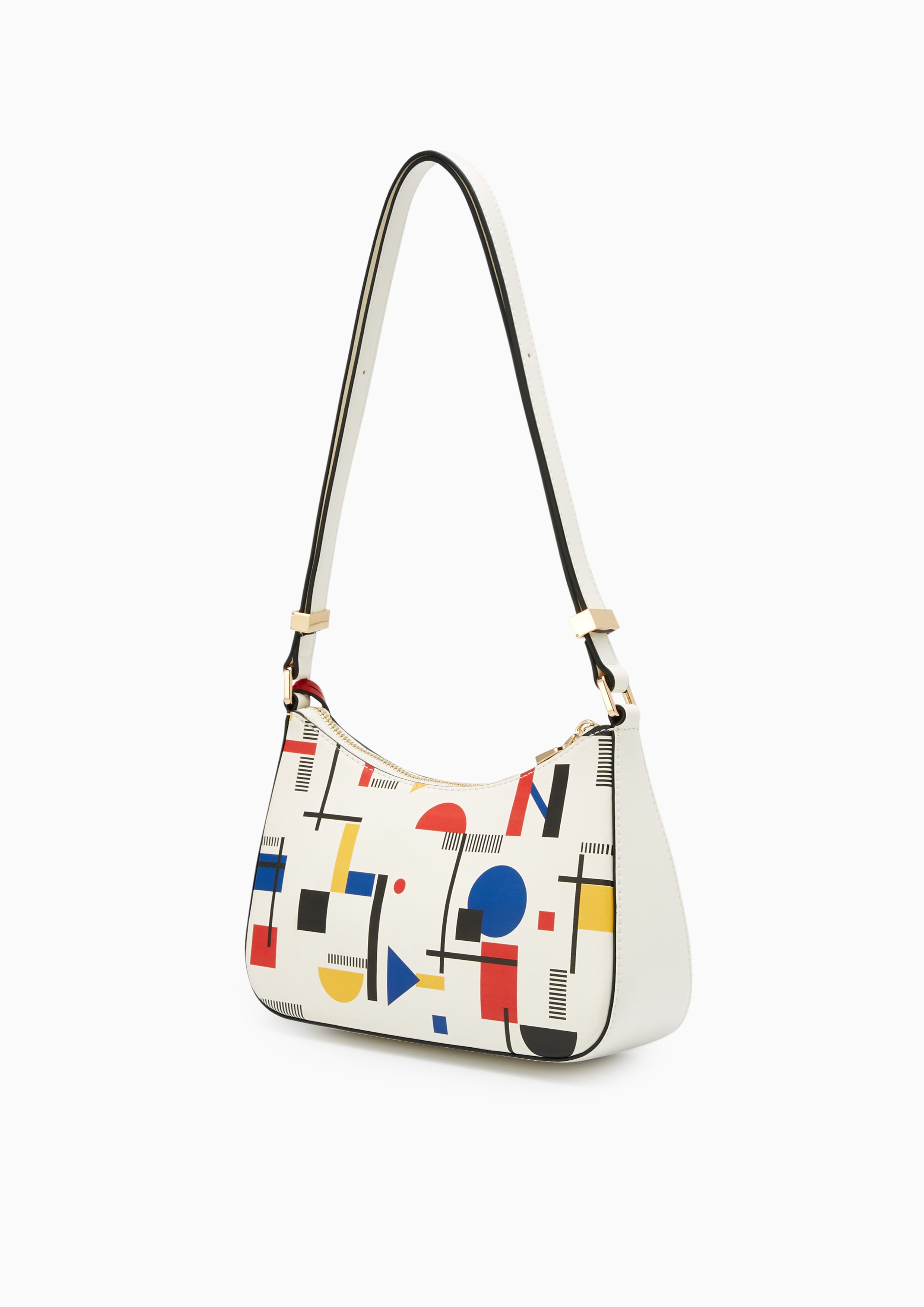 Re-Edit Bauhaus S Shoulder Bag - Printed White