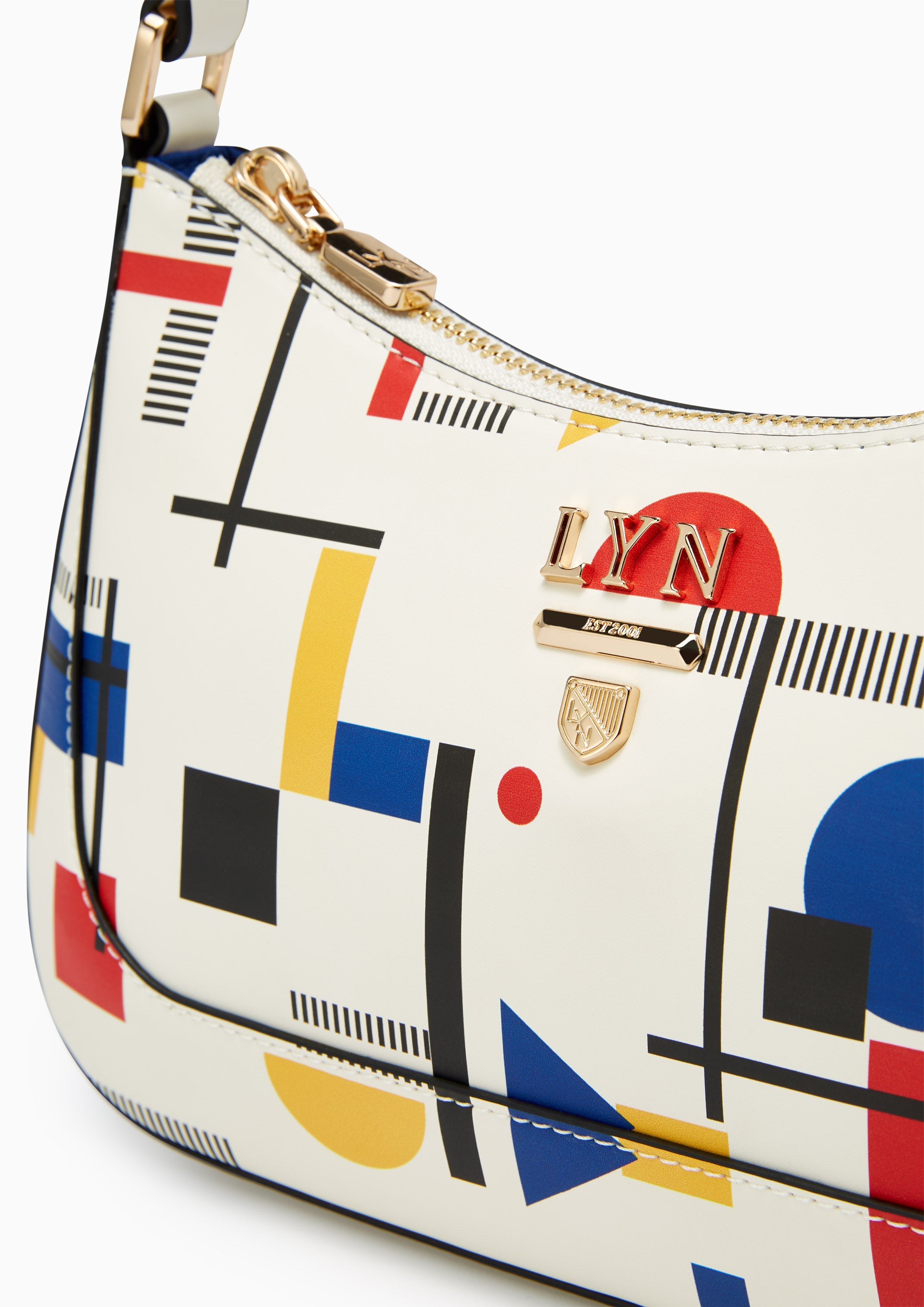 Re-Edit Bauhaus S Shoulder Bag - Printed White