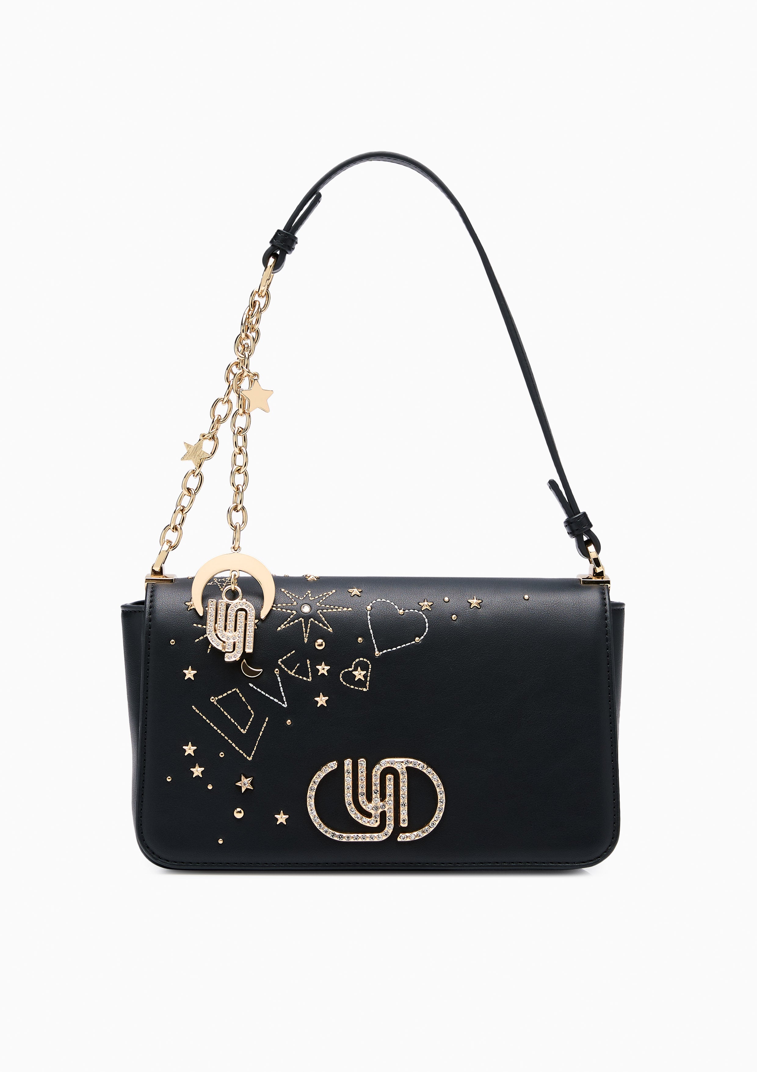 Cosmic Moon Infinite Love Crossbody Bag - Black