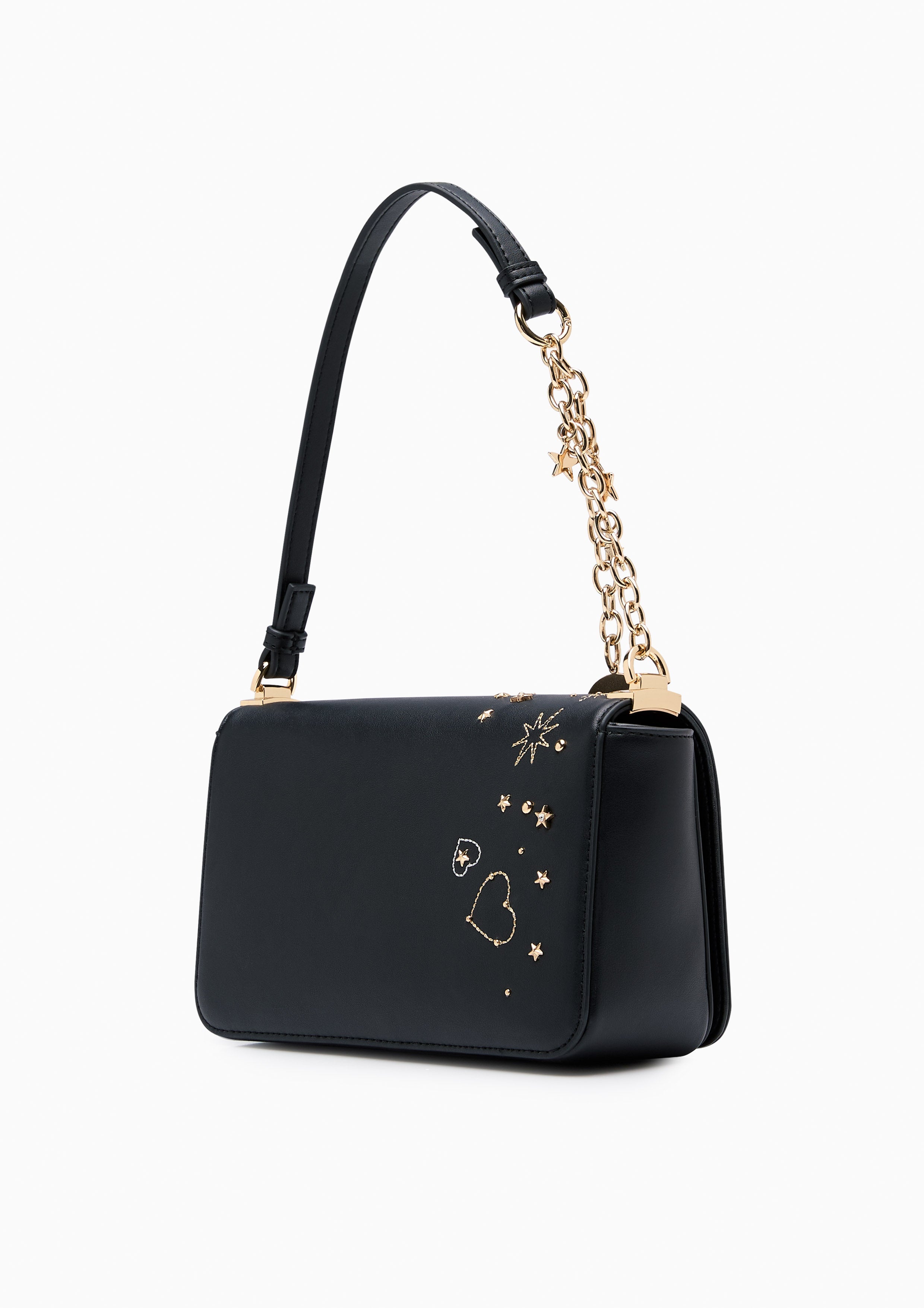 Cosmic Moon Infinite Love Crossbody Bag - Black