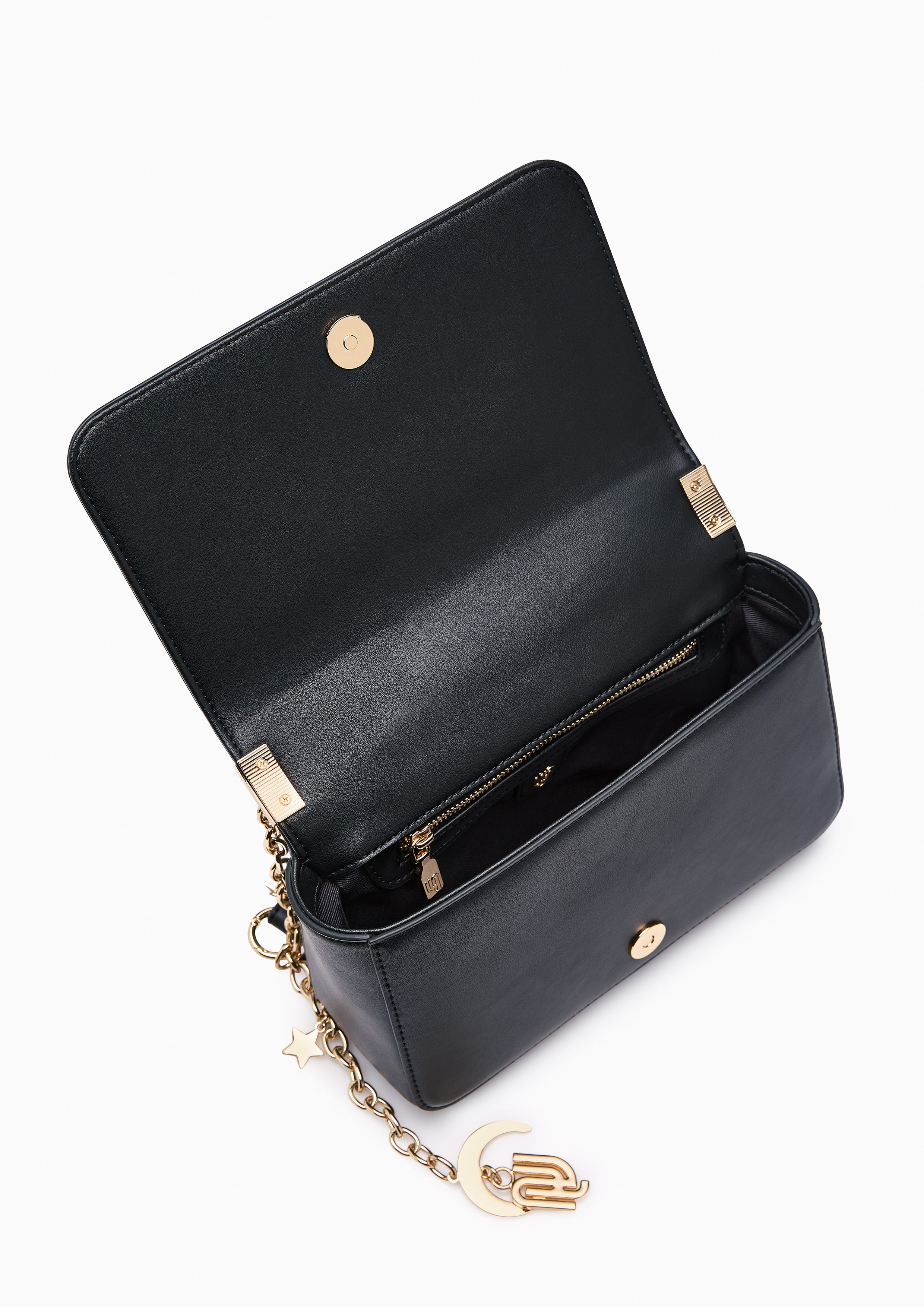 Cosmic Moon Infinite Love Crossbody Bag - Black