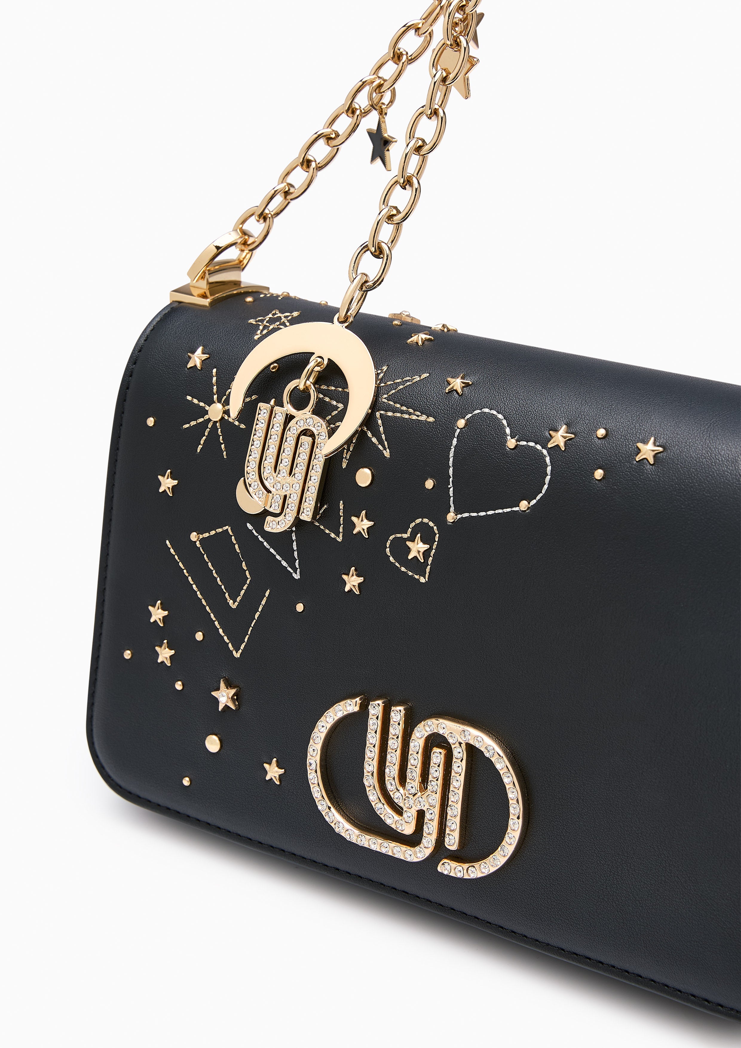Cosmic Moon Infinite Love Crossbody Bag - Black