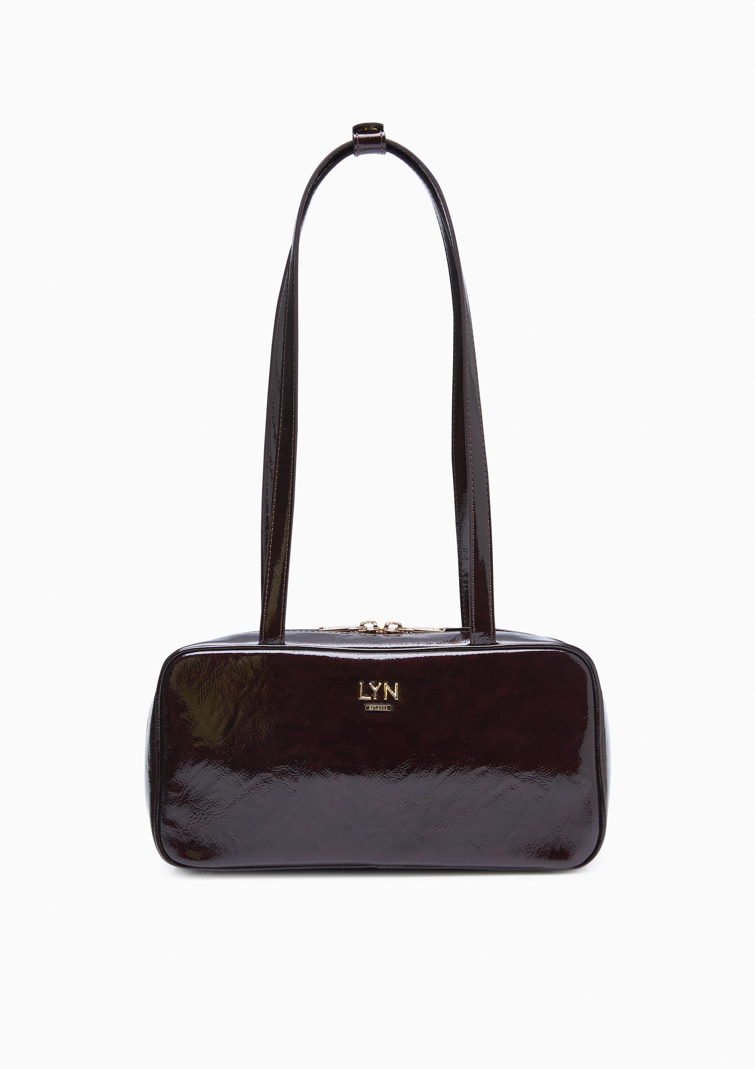 Megan  M Shoulder Bag - Dark Red