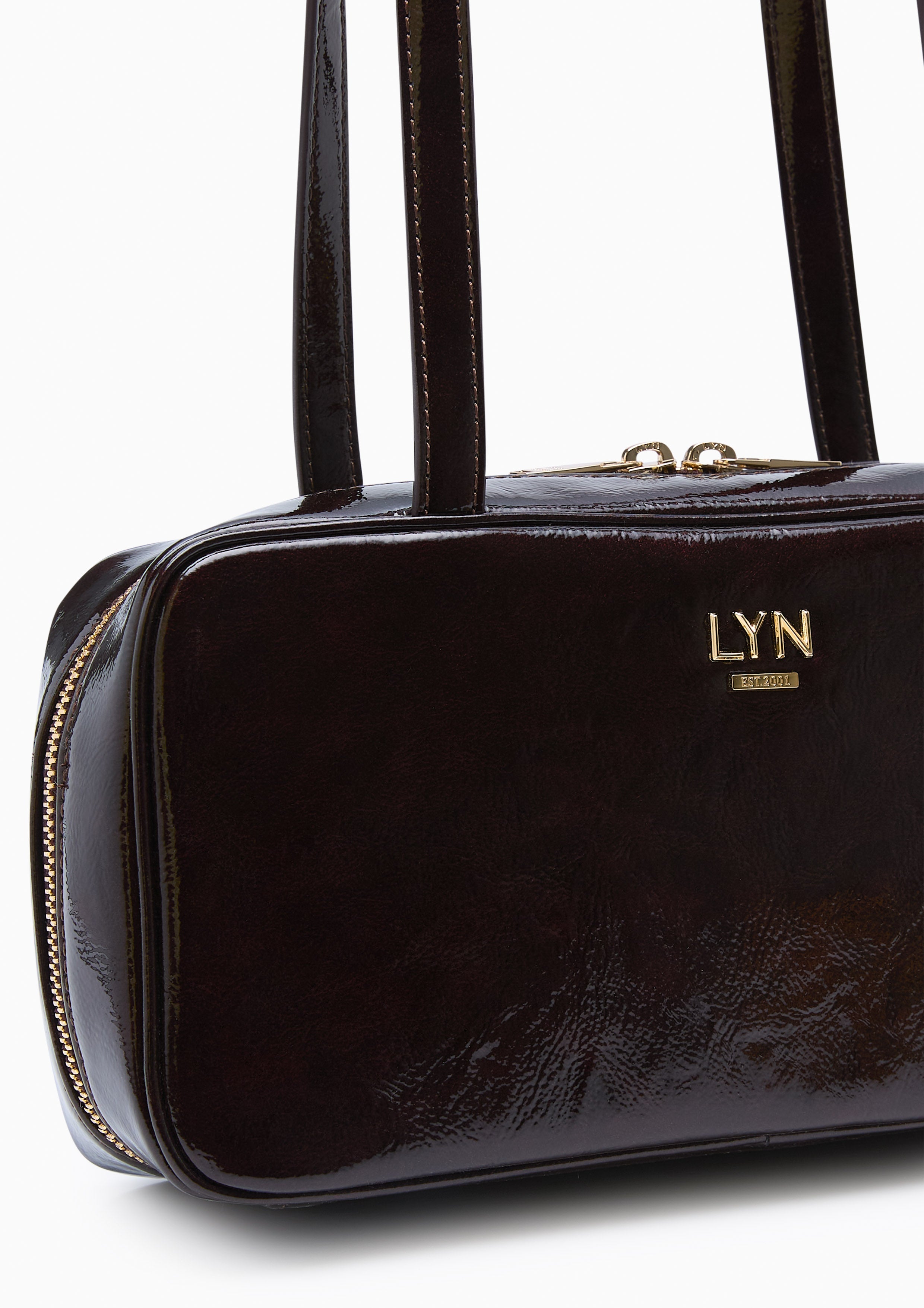 Megan  M Shoulder Bag - Dark Red