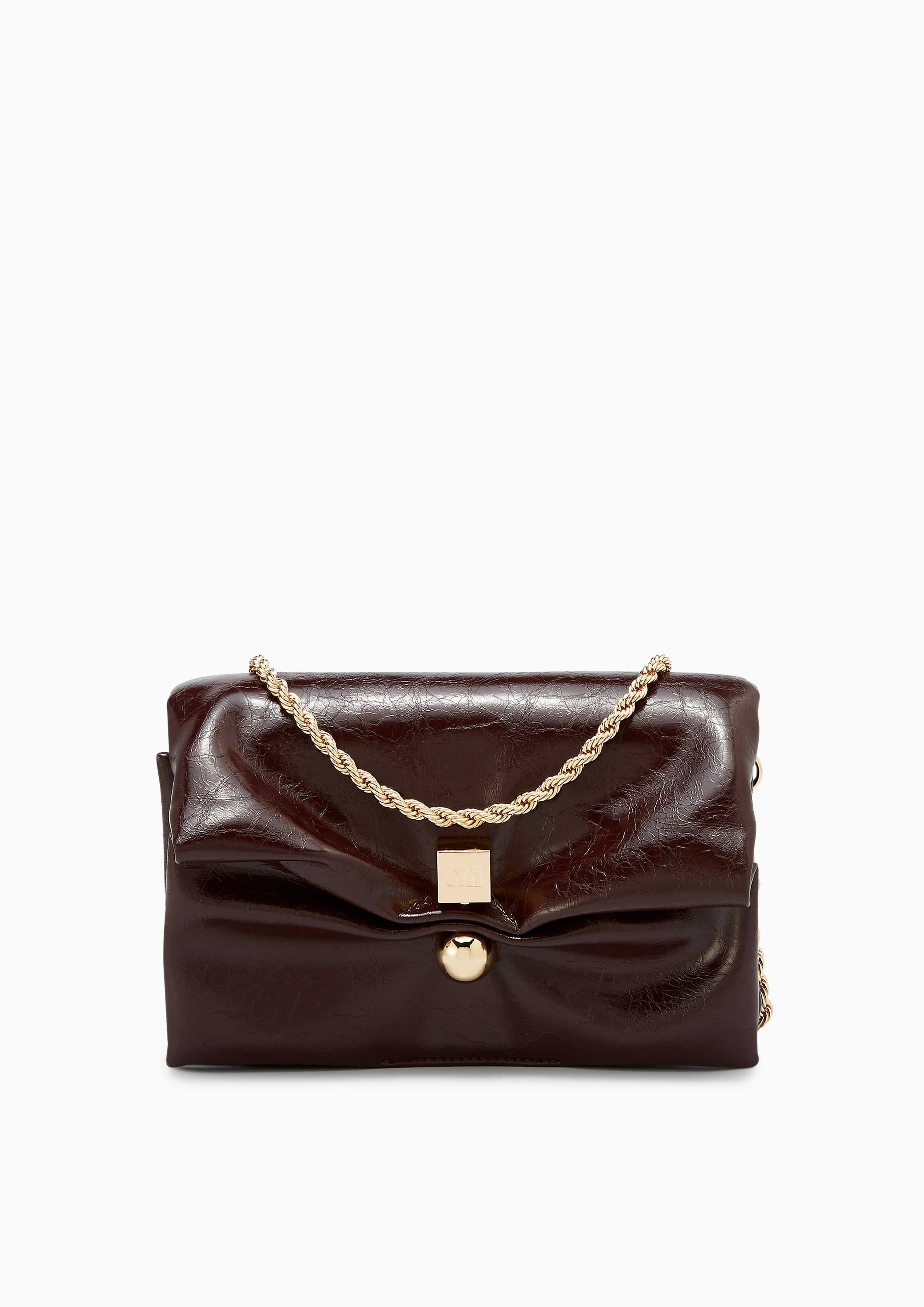 Yuki Clutch Crossbody Bag - Dark Red