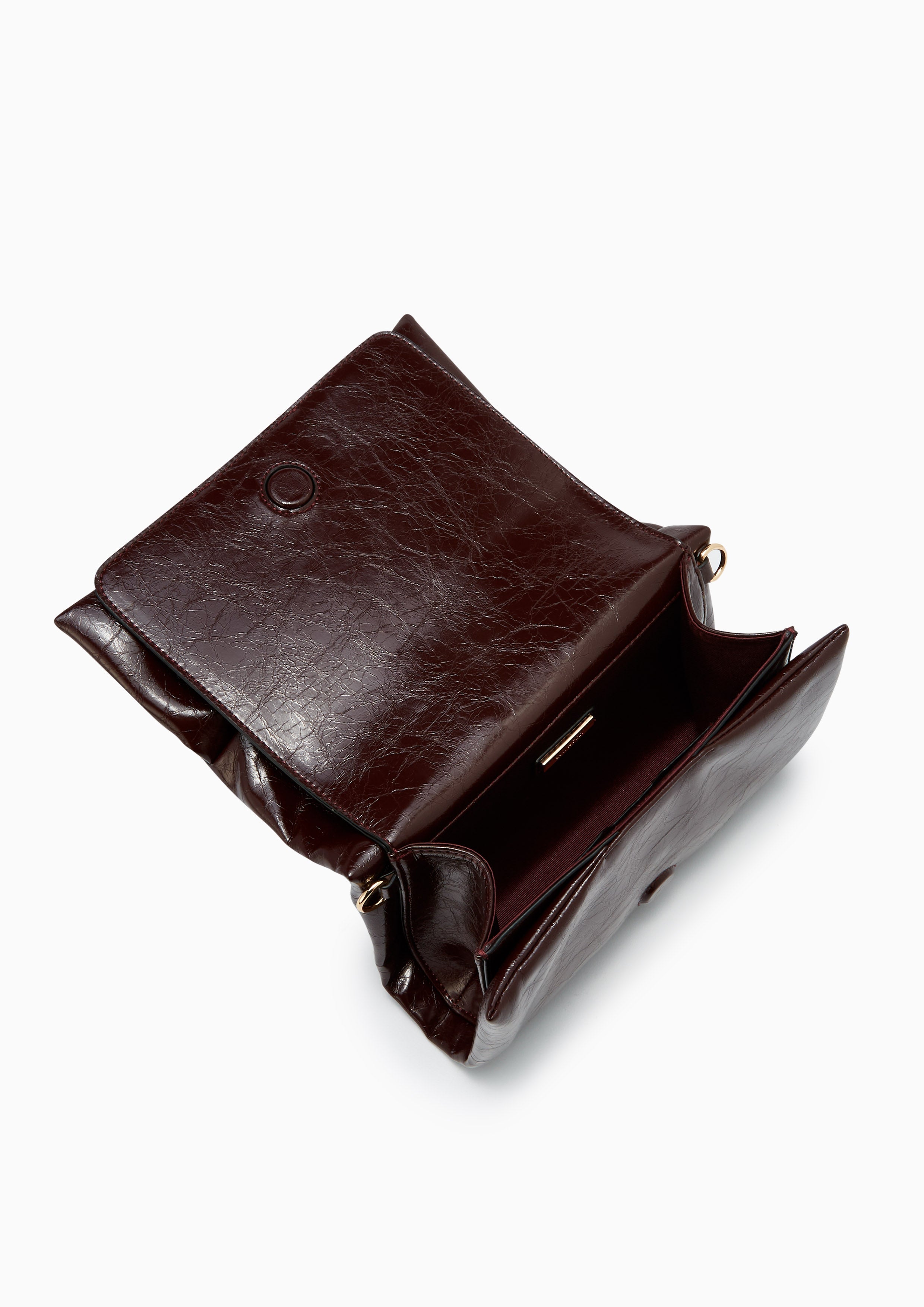 Yuki Clutch Crossbody Bag - Dark Red