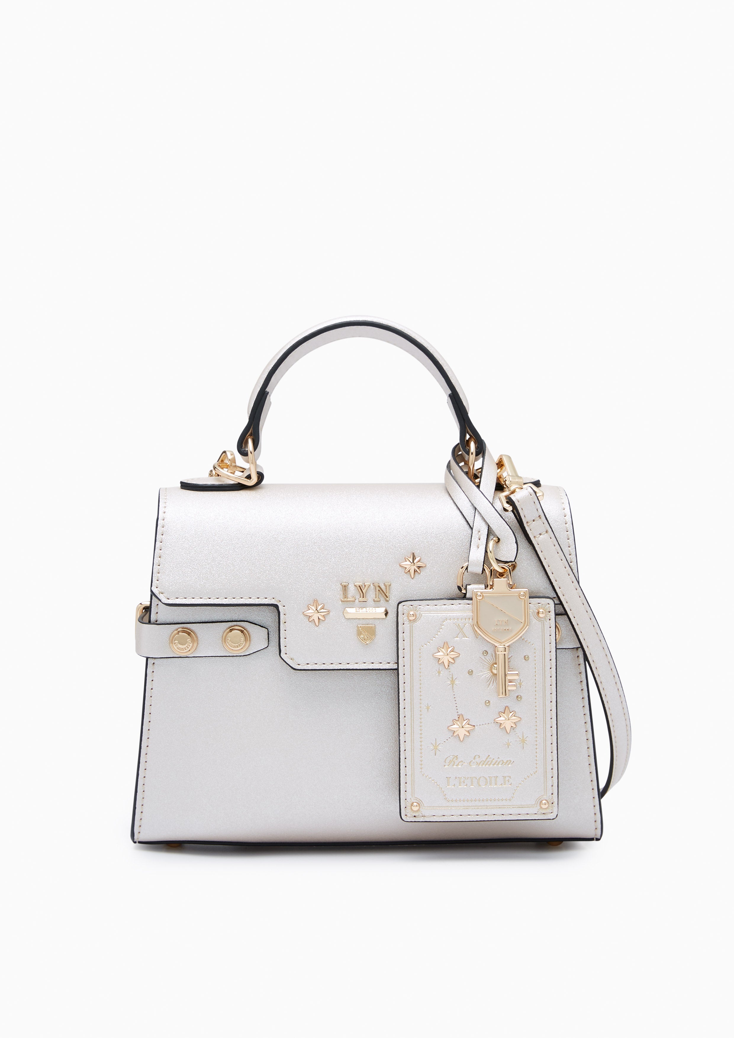 Astor Fineness S Crossbody Bag - Glitter Beige