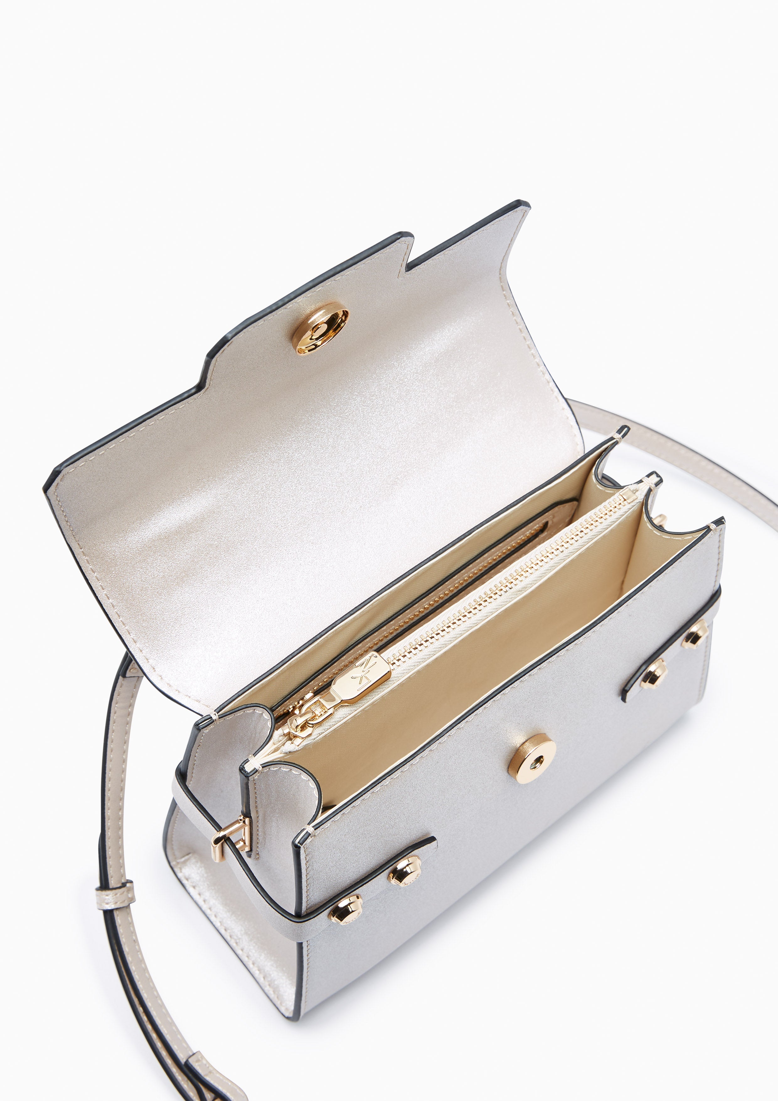 Astor Fineness S Crossbody Bag - Glitter Beige