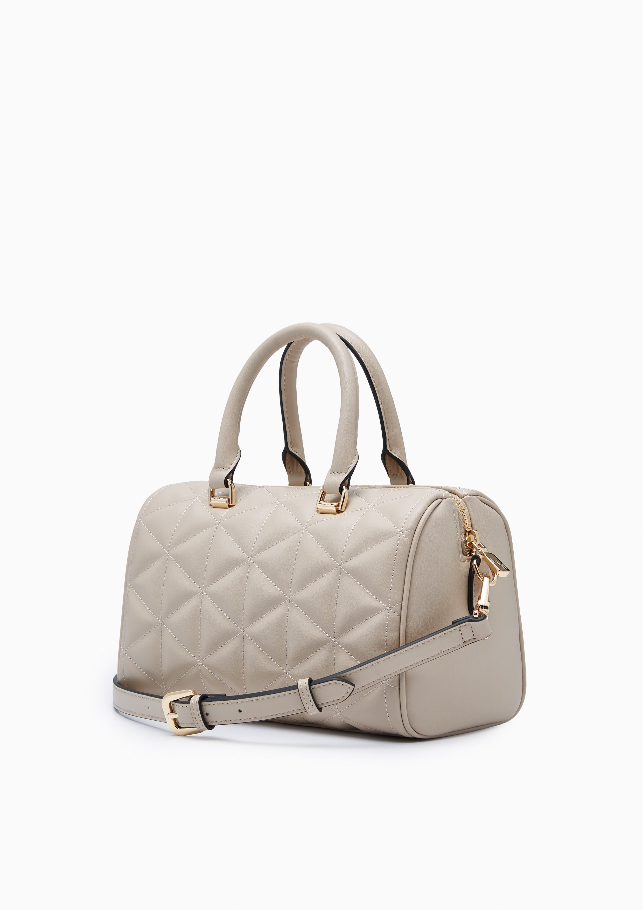 North Buton Star Duffle M  Handbag - Beige