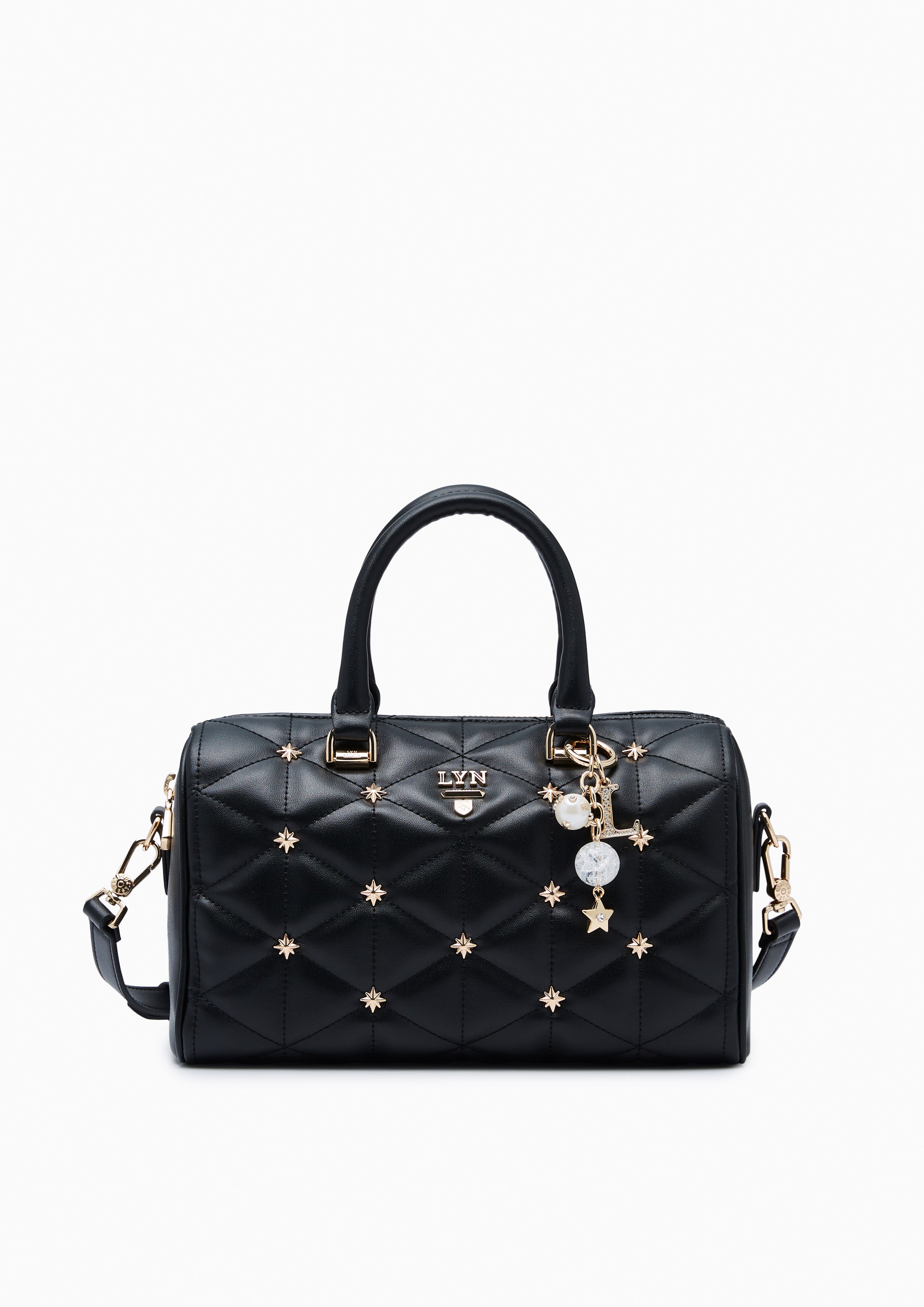 North Buton Star Duffle M  Handbag - Black