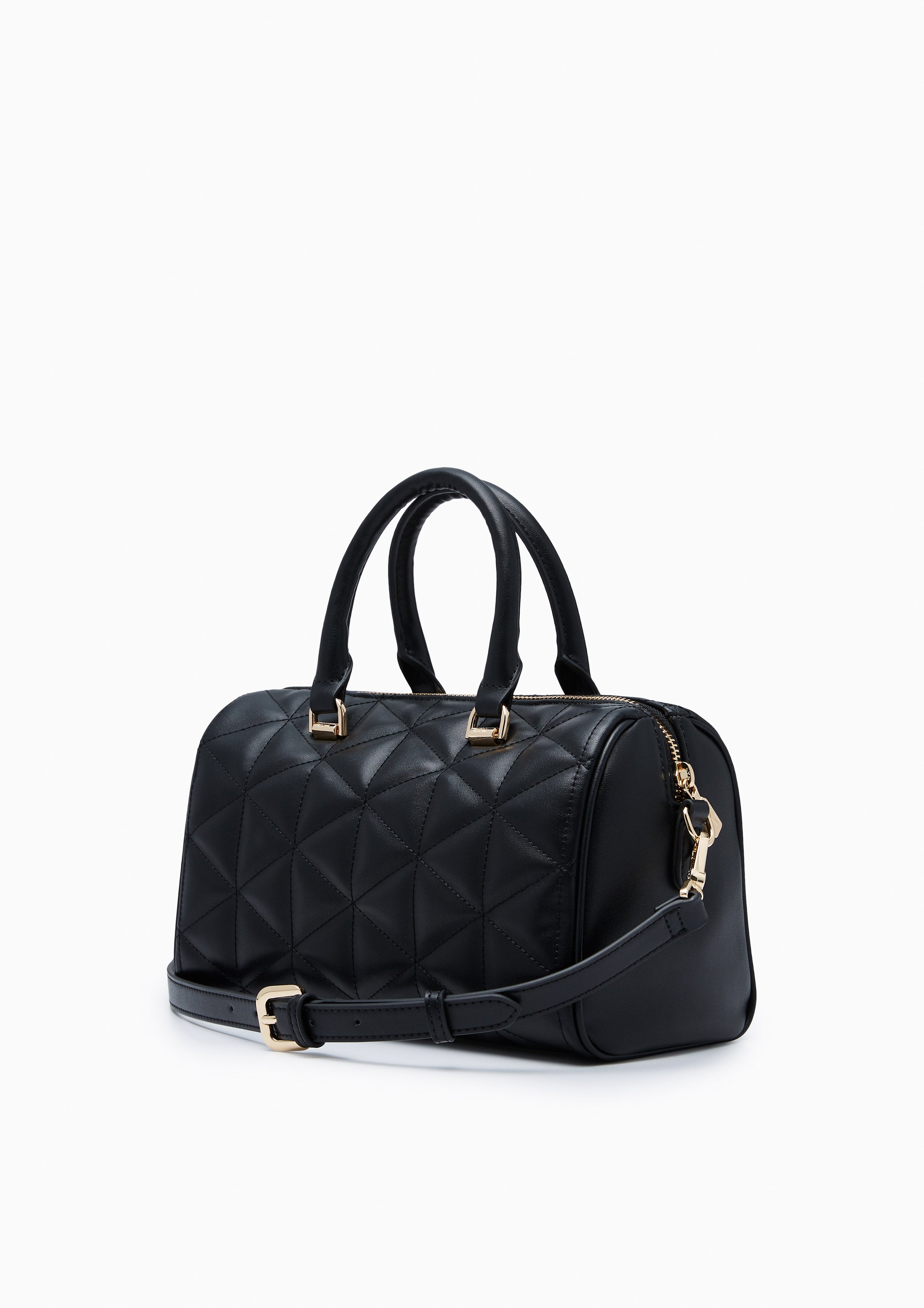 North Buton Star Duffle M  Handbag - Black