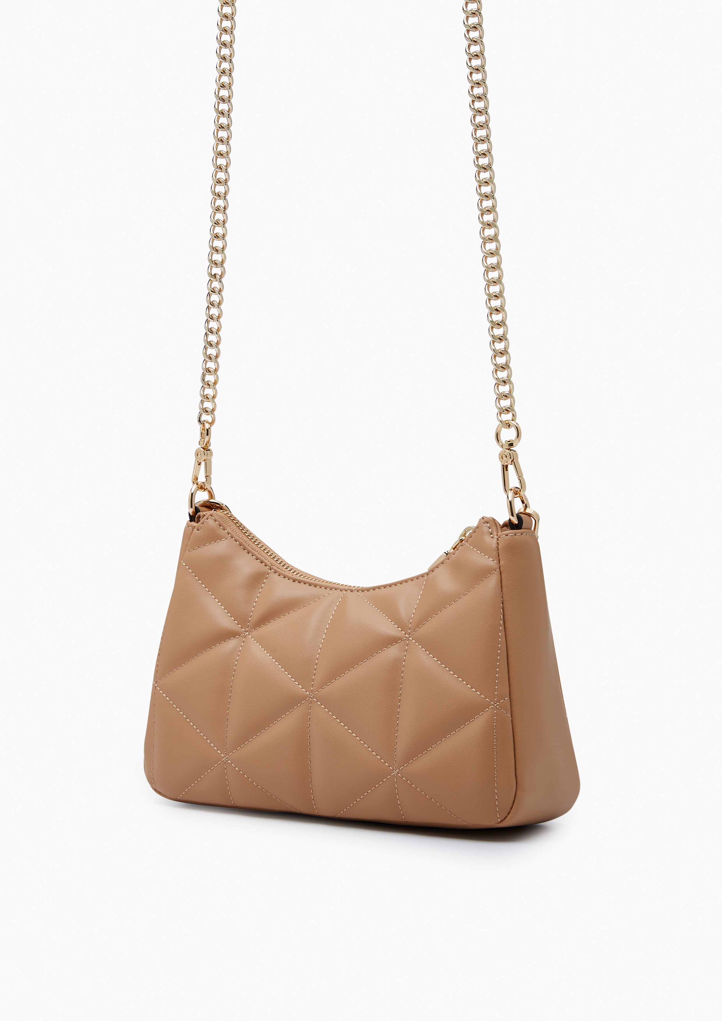 North Tricia Star Quilted Shoulder Bag - Light Brown