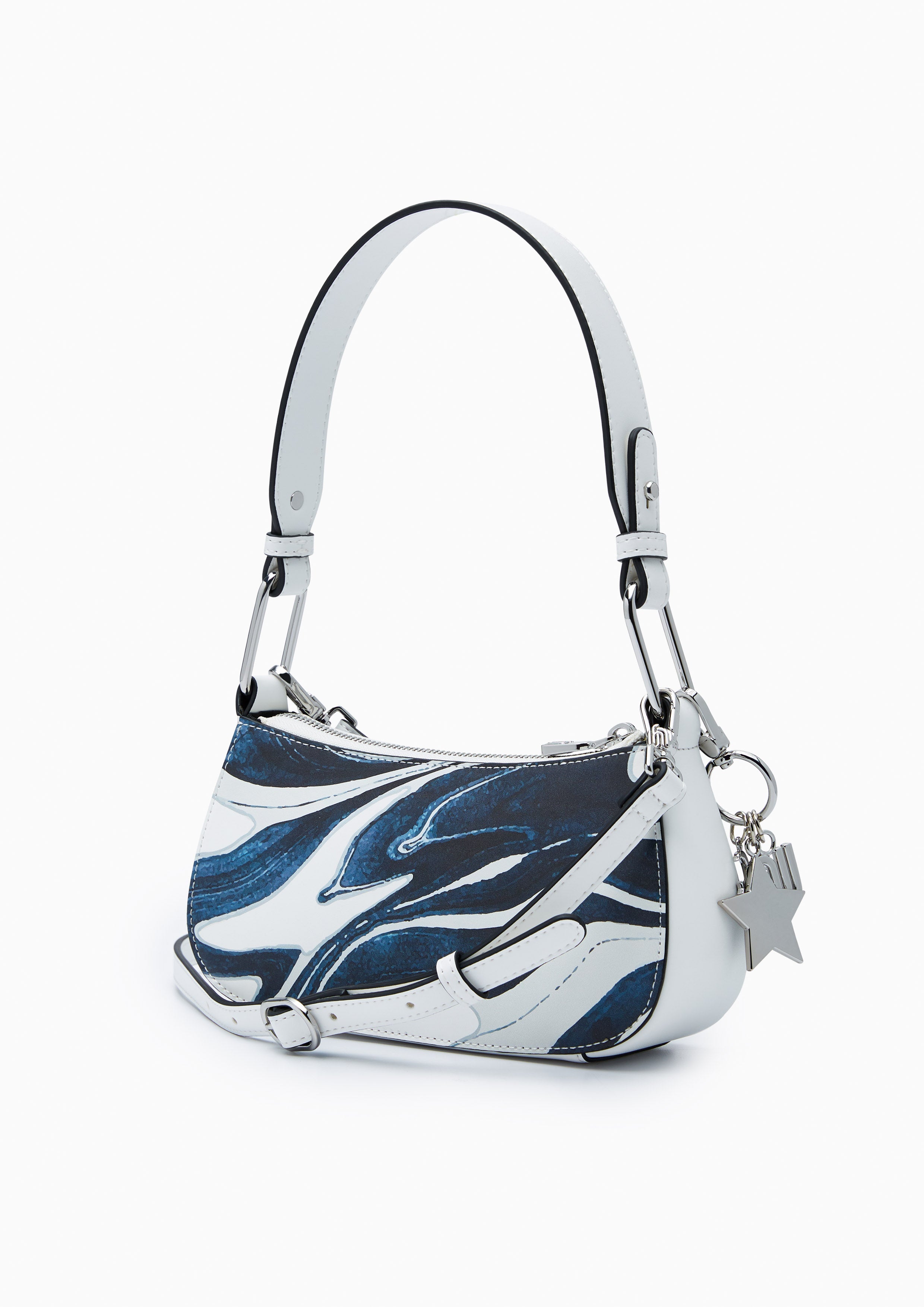 Stellar Infinite  Shoulder Bag - Printed White
